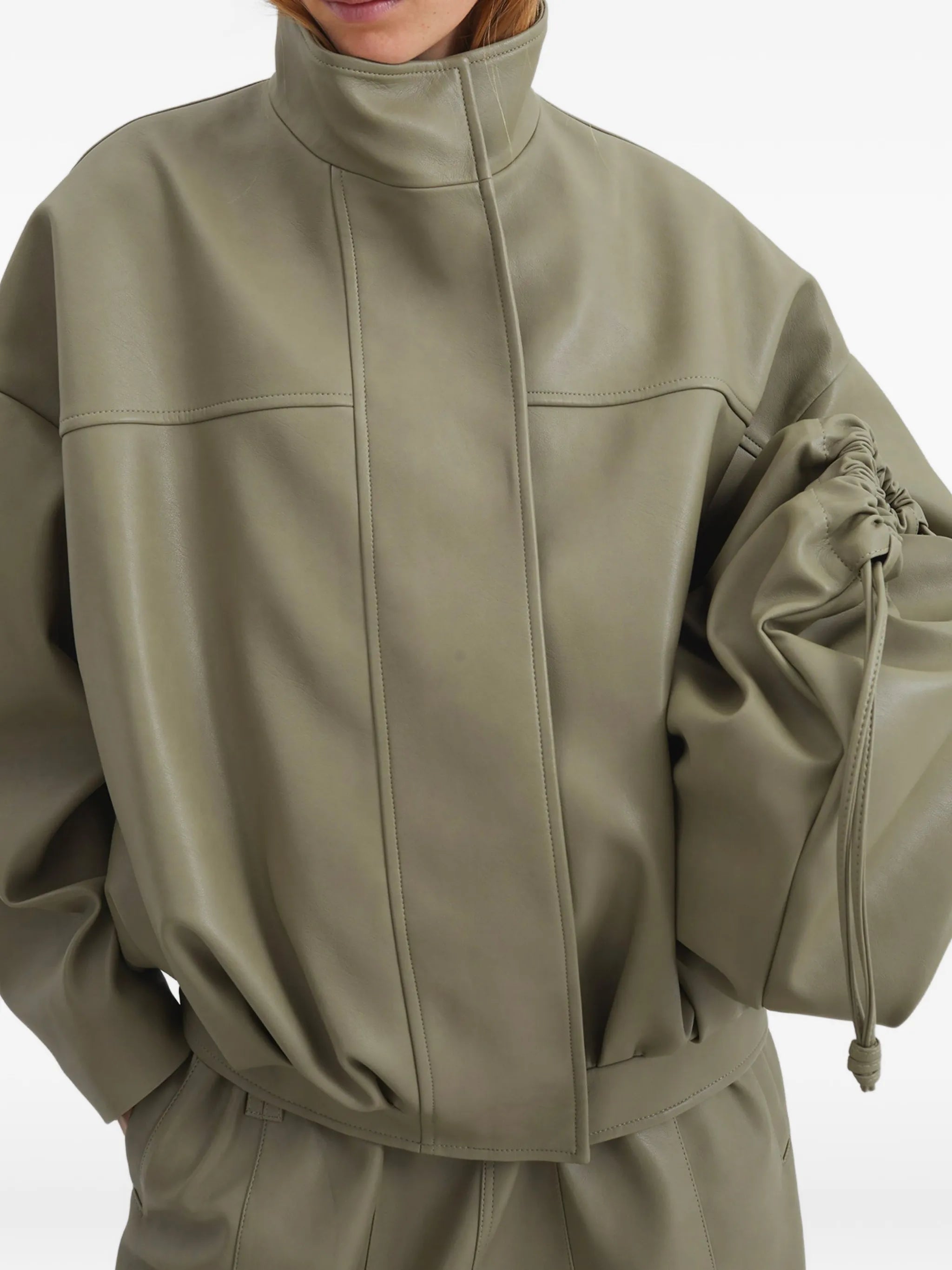 Veren panelled bomber jacket