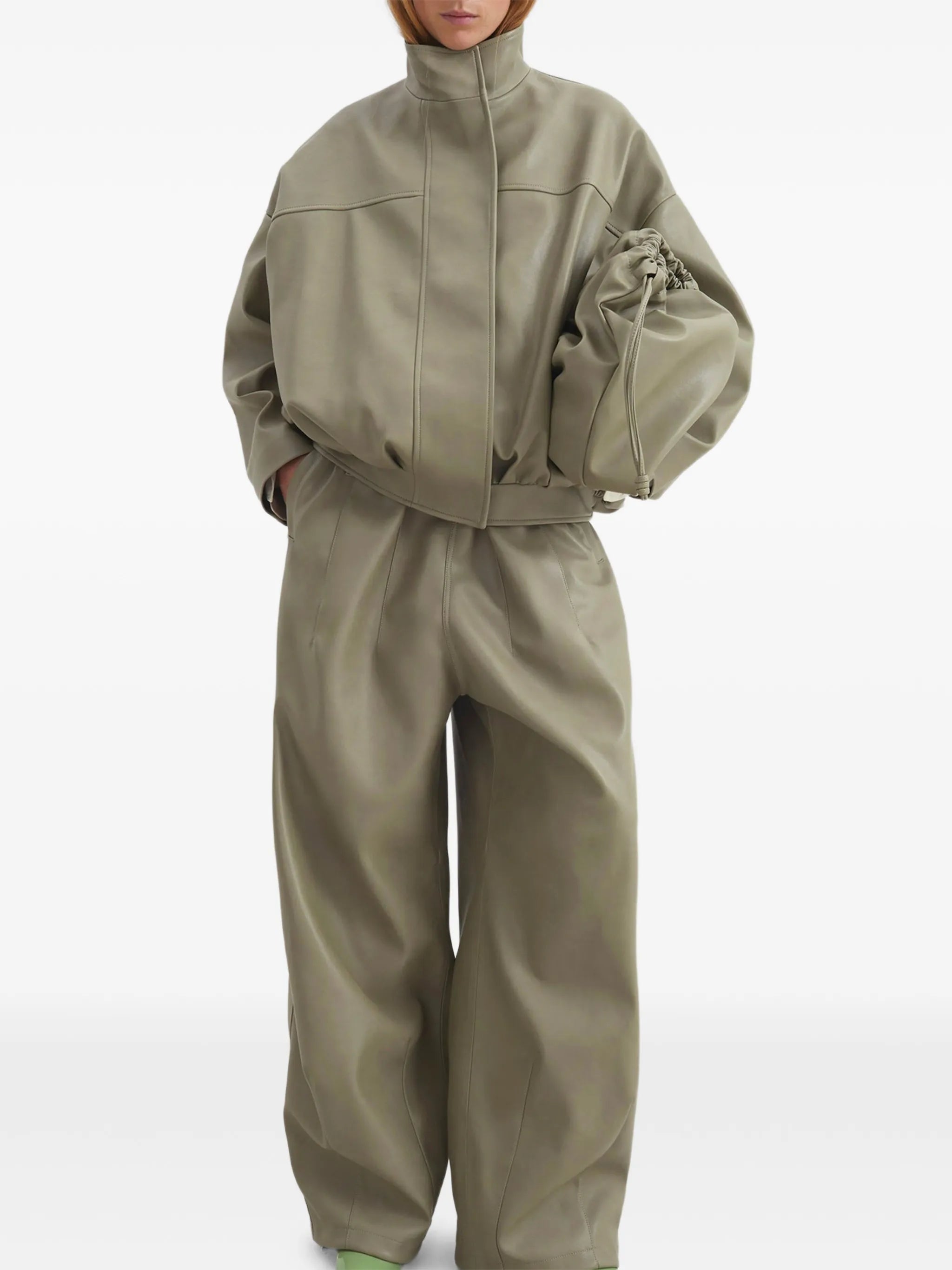 Veren panelled bomber jacket