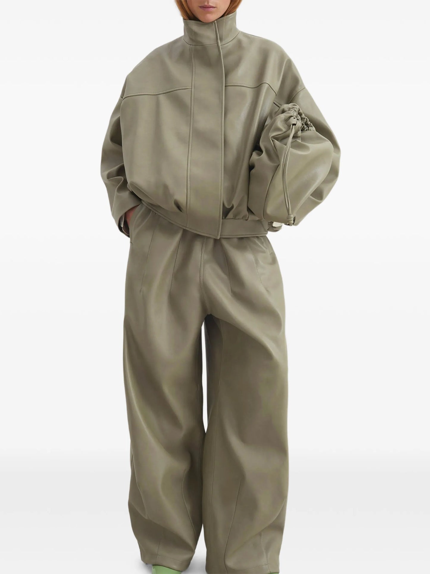 Veren panelled bomber jacket