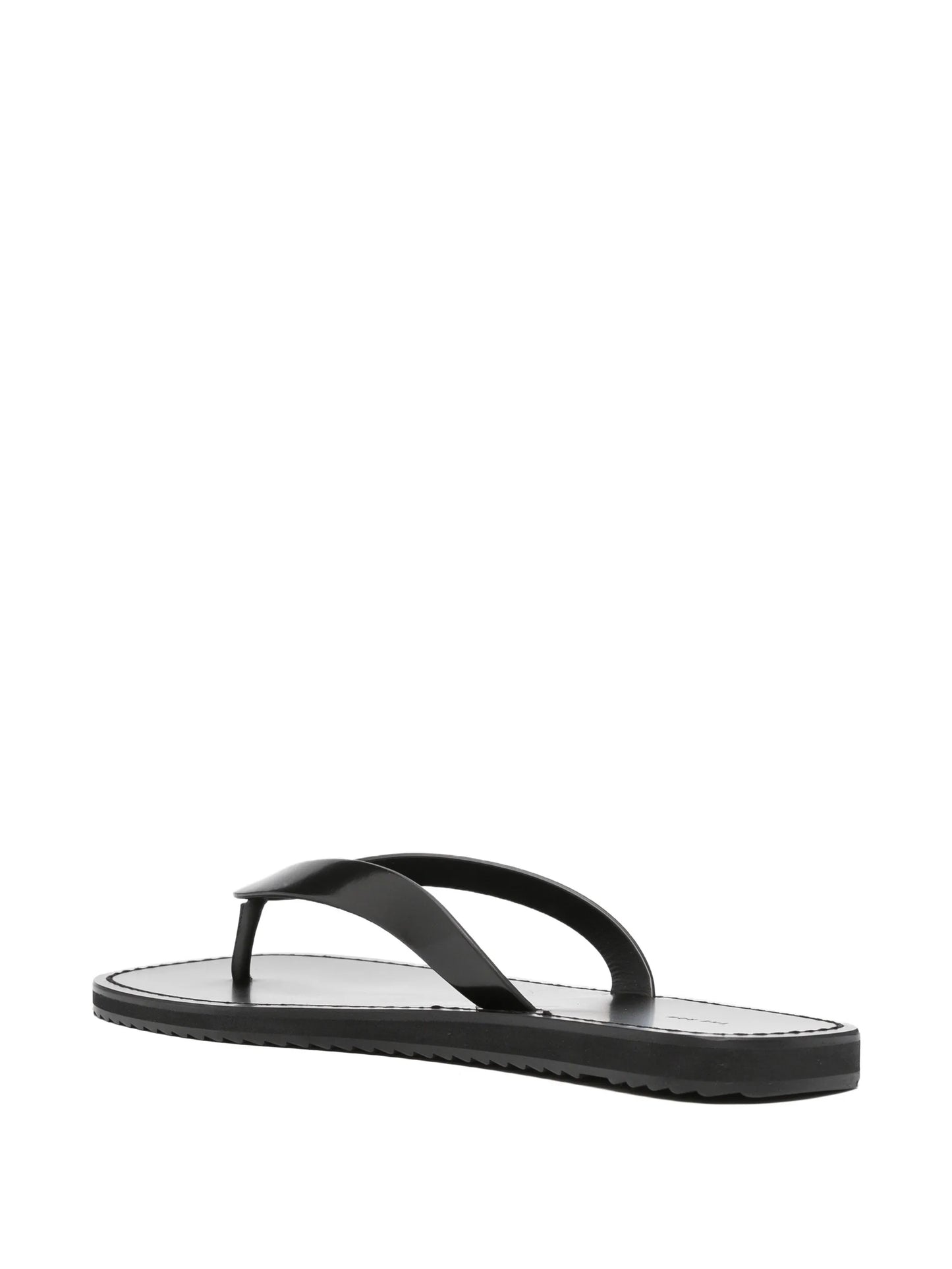 City leather flip flops