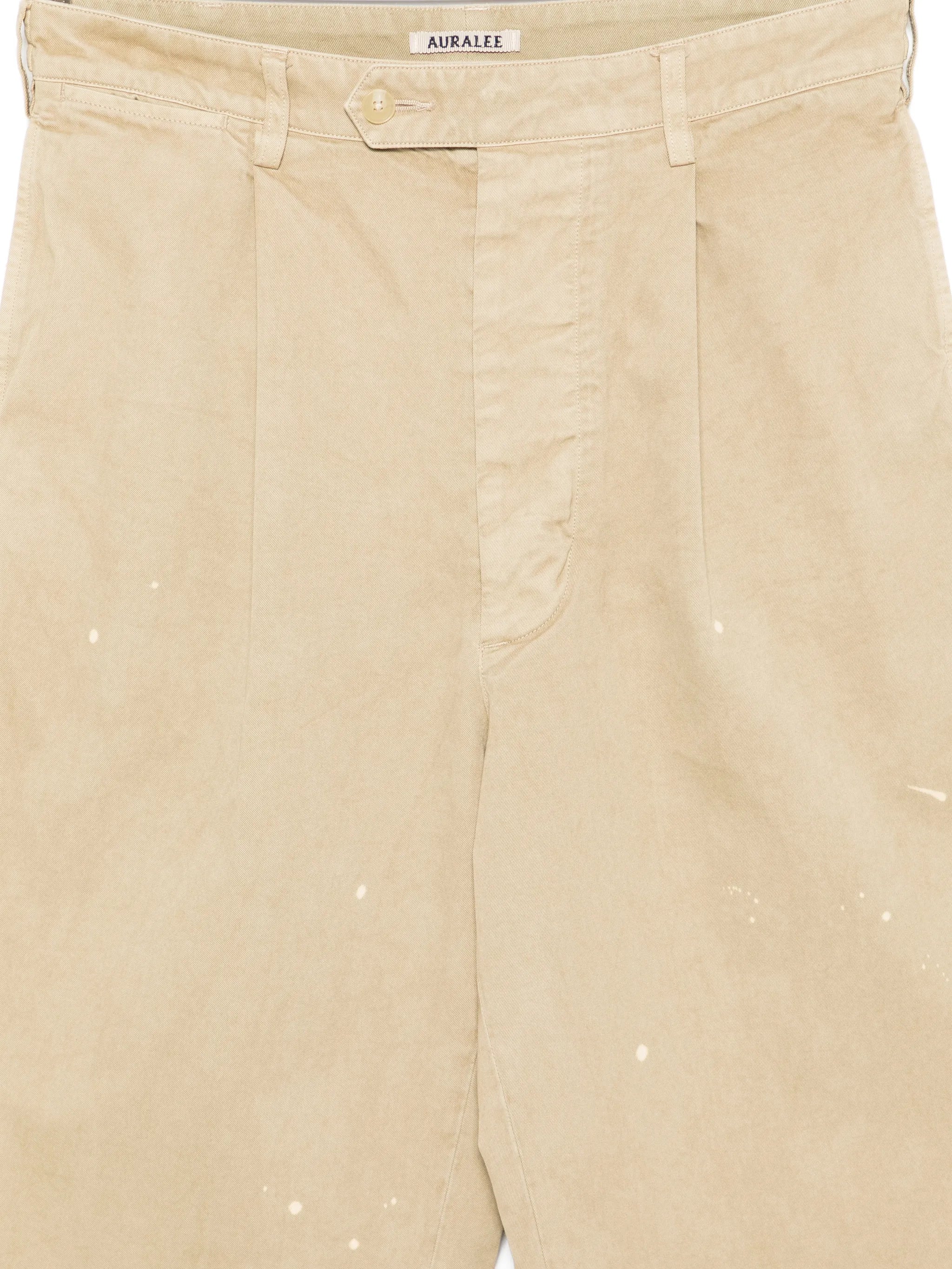 one-tuck wide-leg trousers