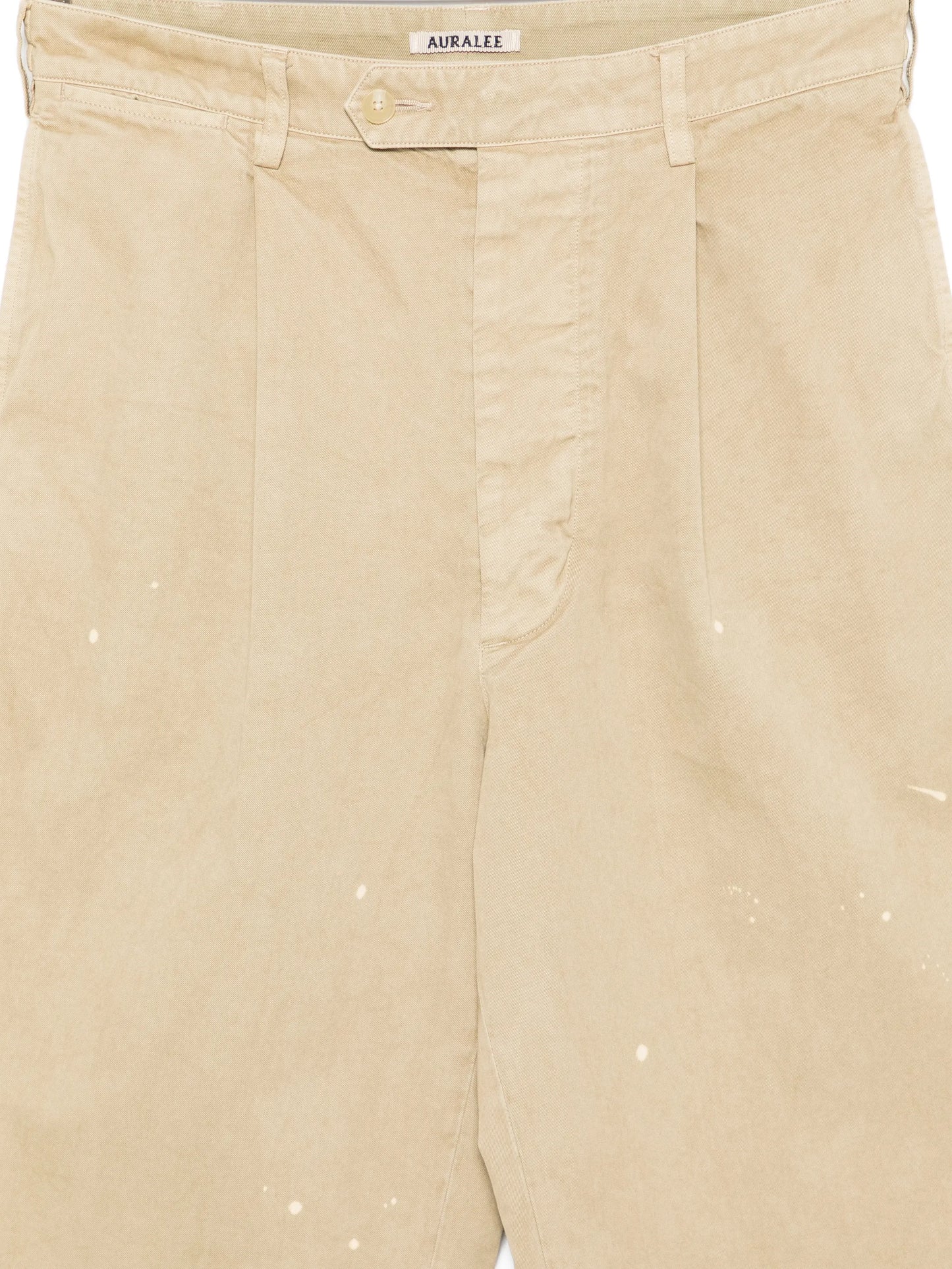 one-tuck wide-leg trousers