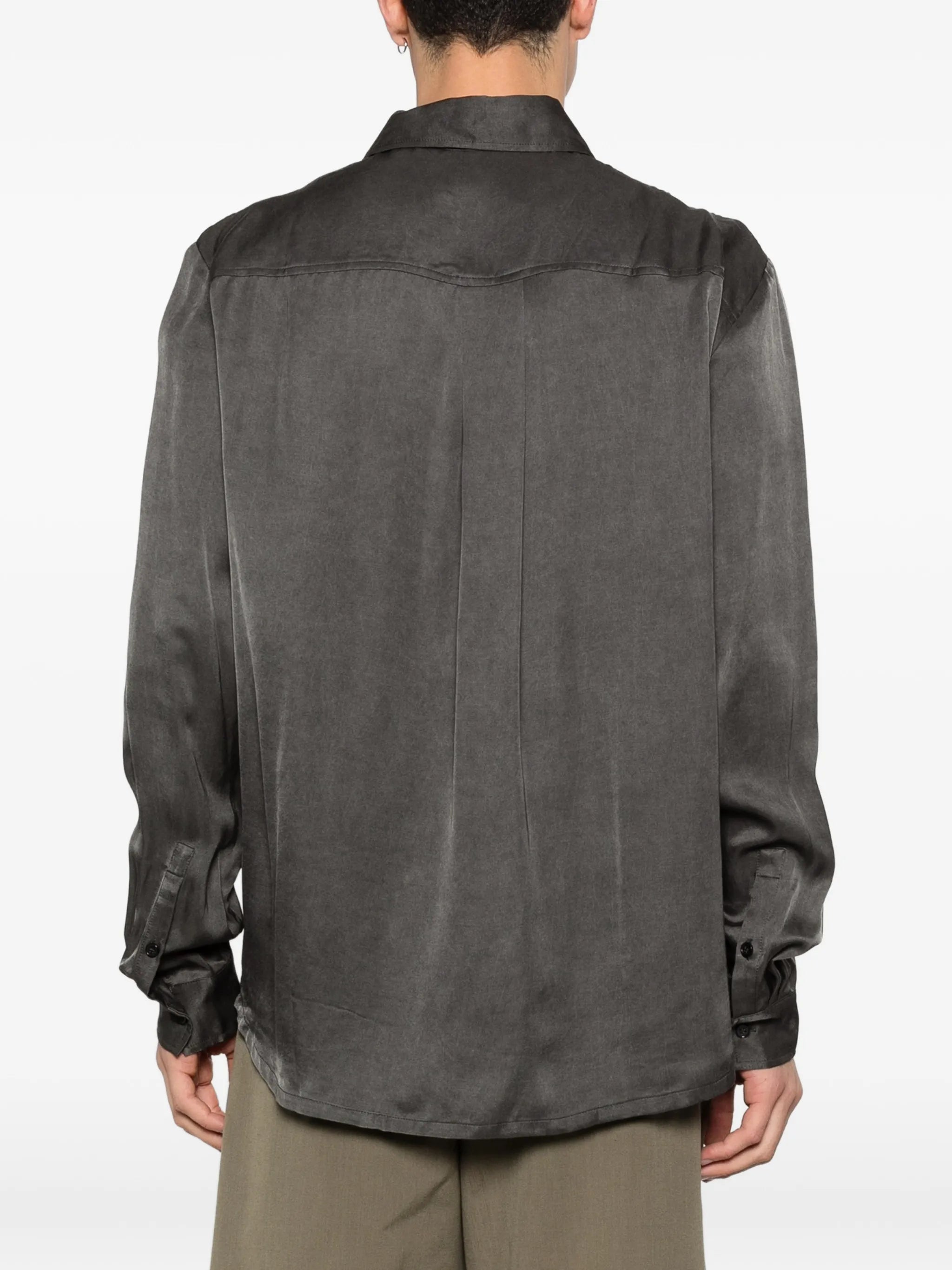 Pete chest-pocket button-fastening shirt