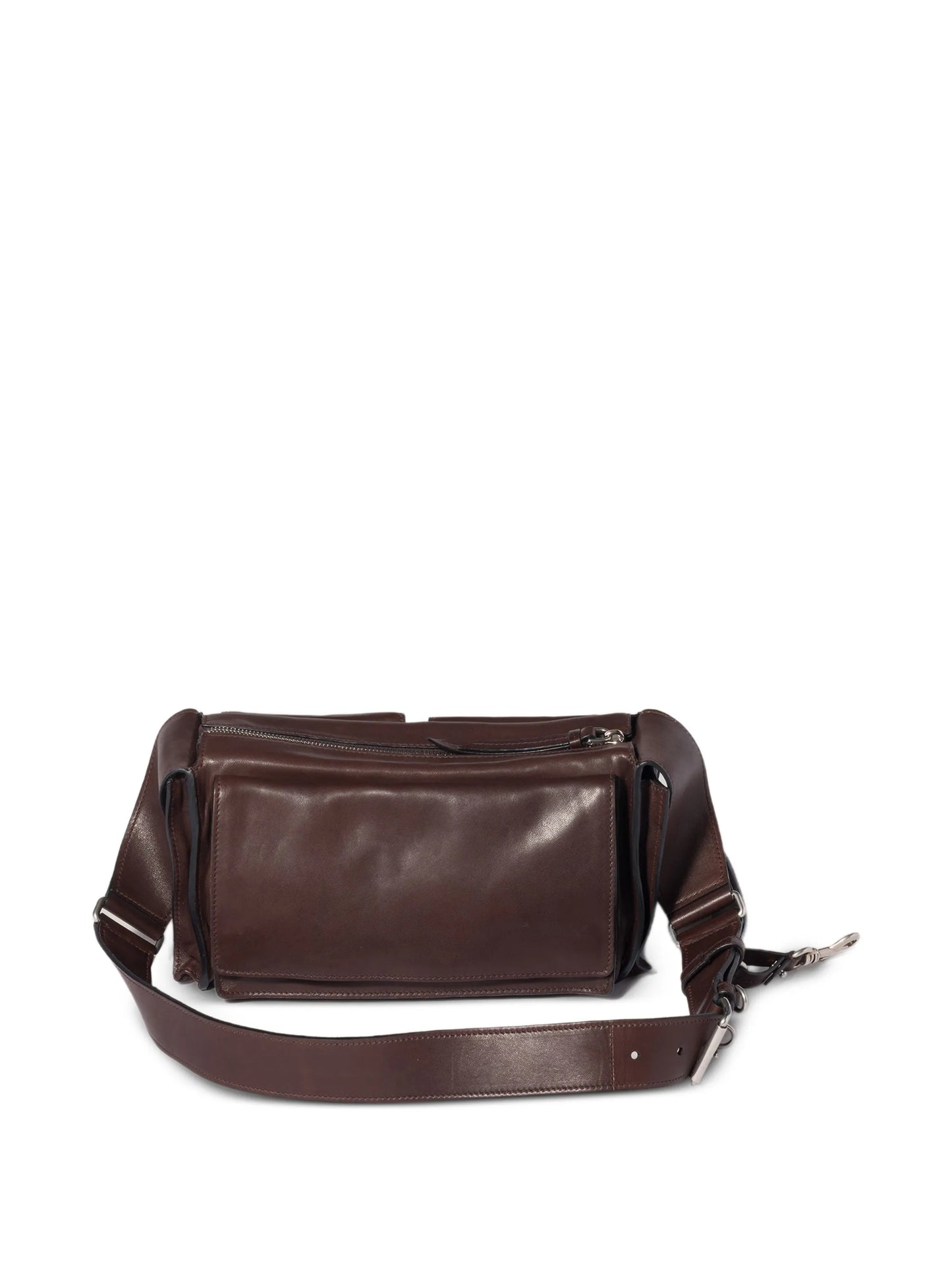 Utilitaire leather shoulder bag