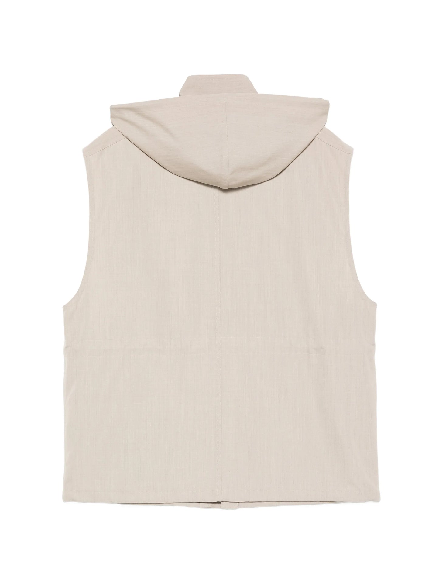 hooded pocket gilet