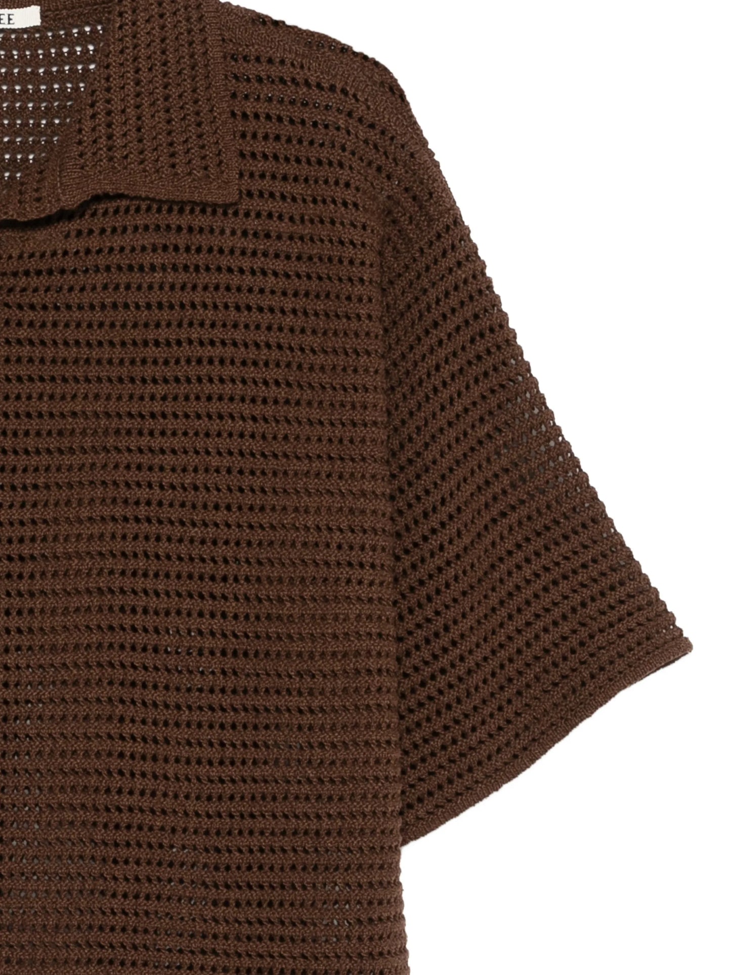 perforated-knit T-shirt