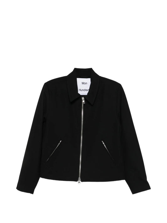 zip-up shirt jacket