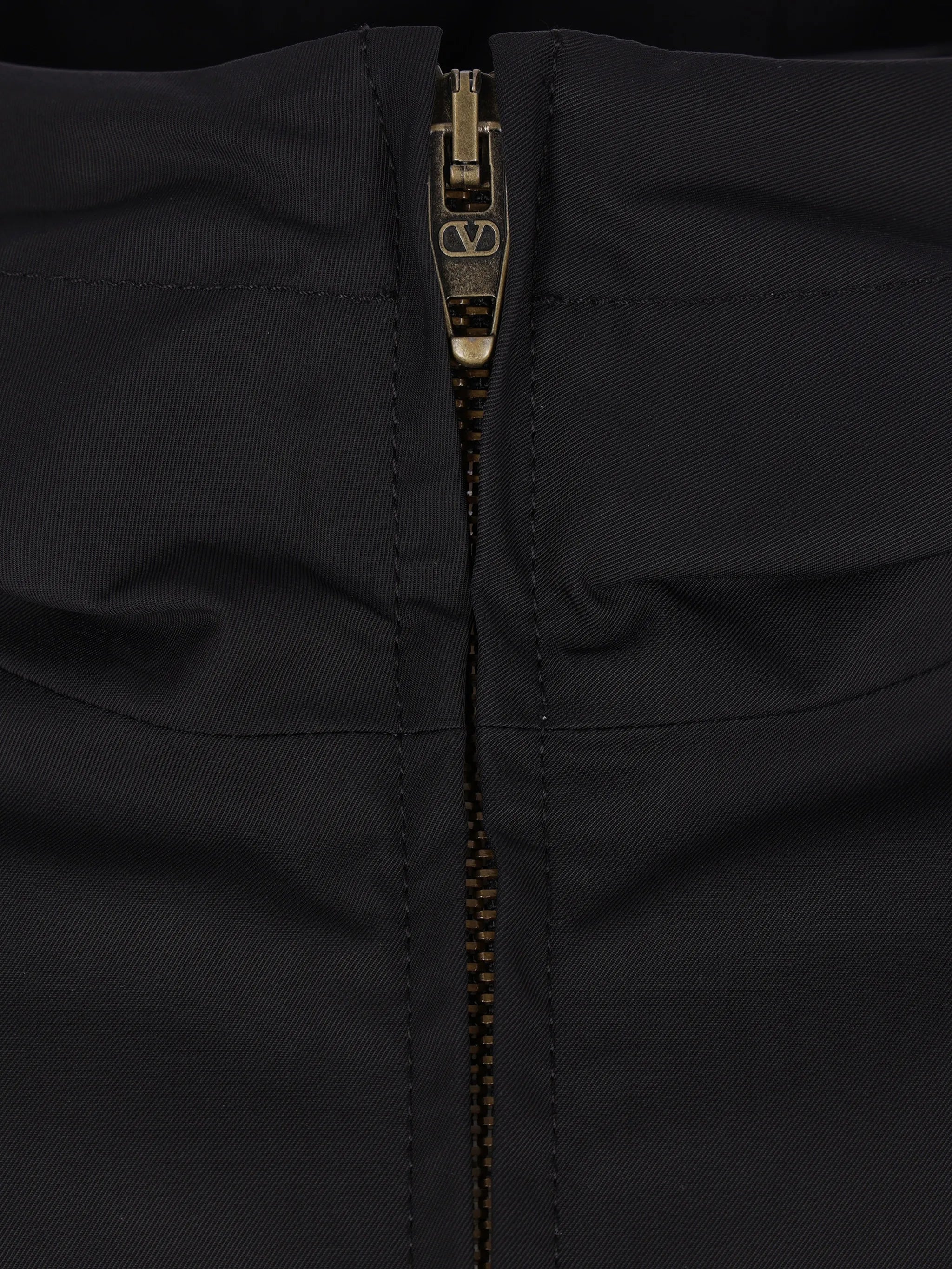 hooded zip bomber jacket