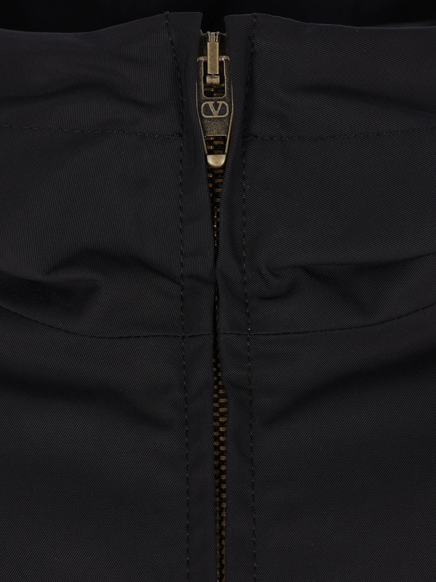 hooded zip bomber jacket