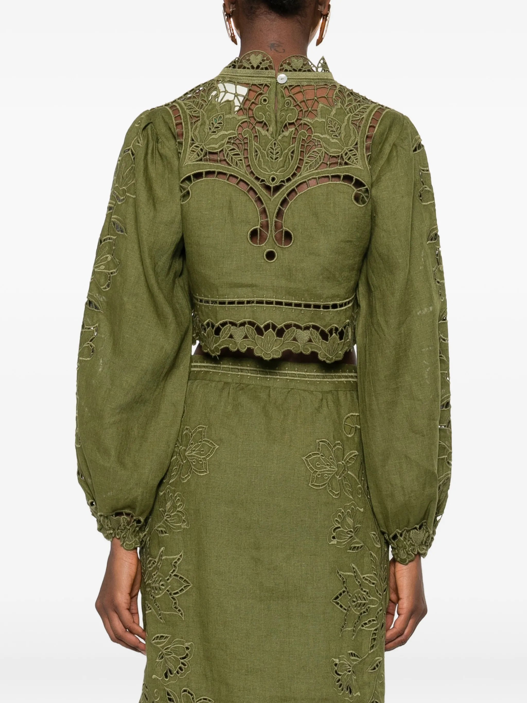 cut-out blouse