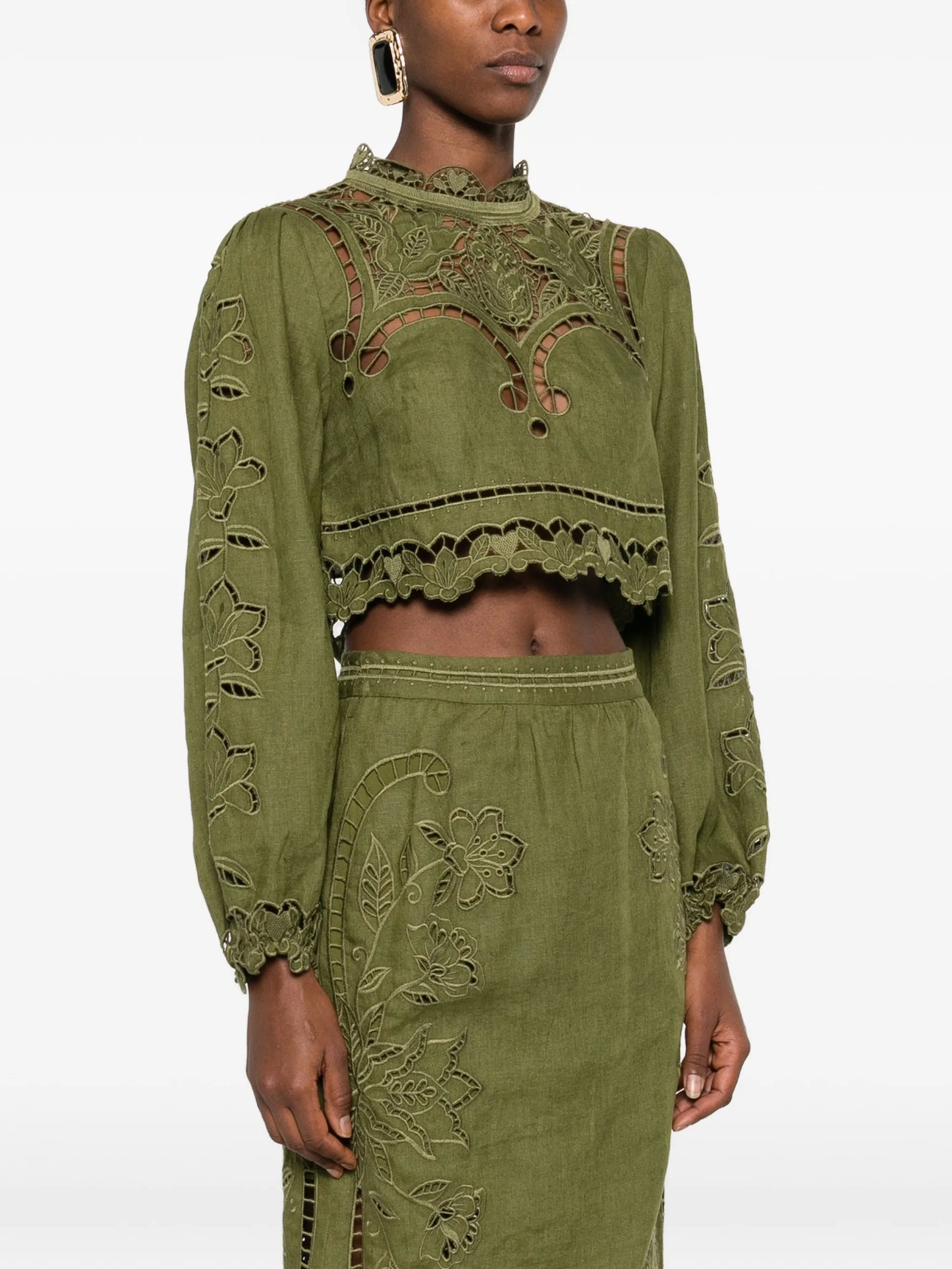 cut-out blouse