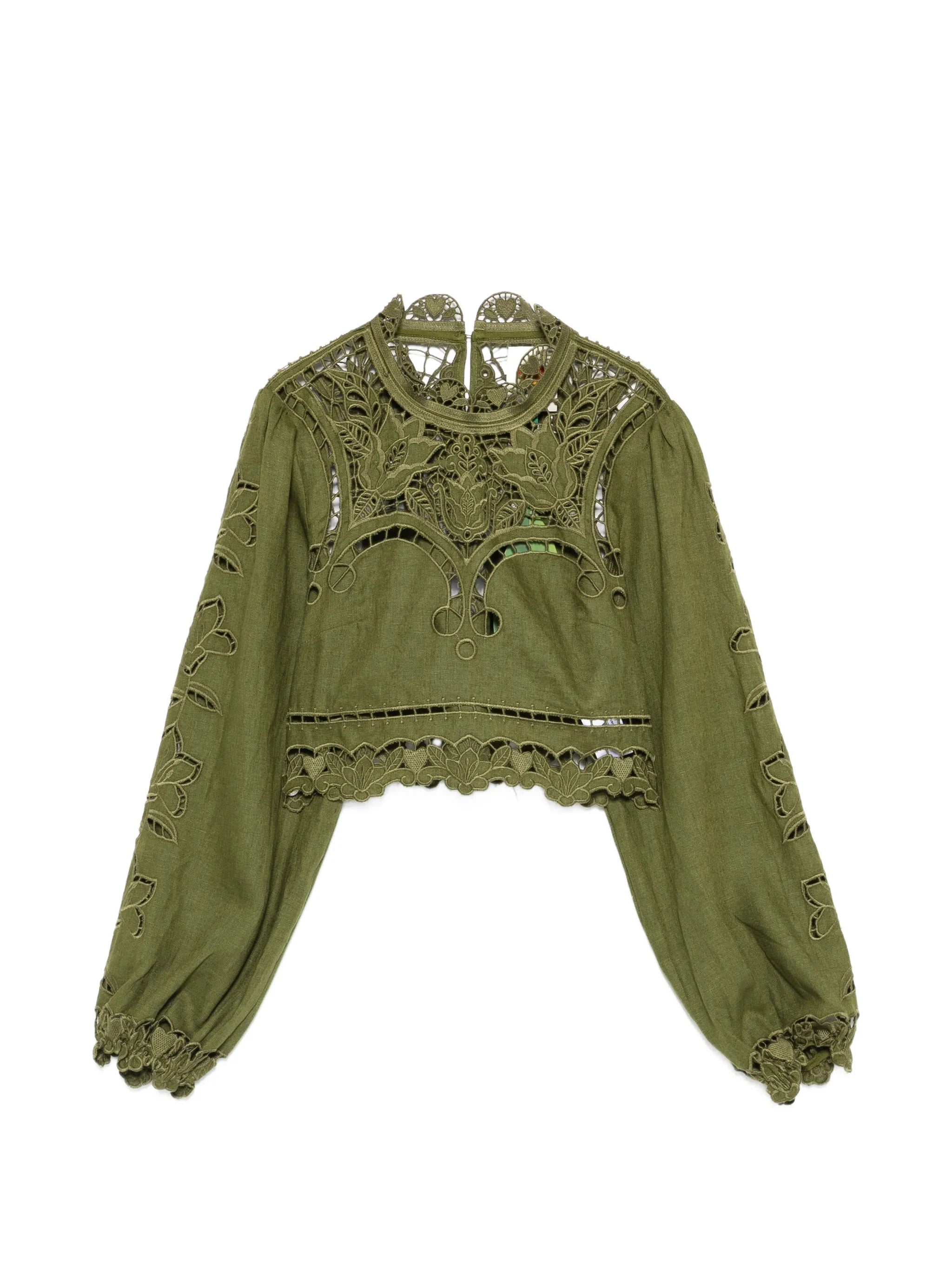 cut-out blouse