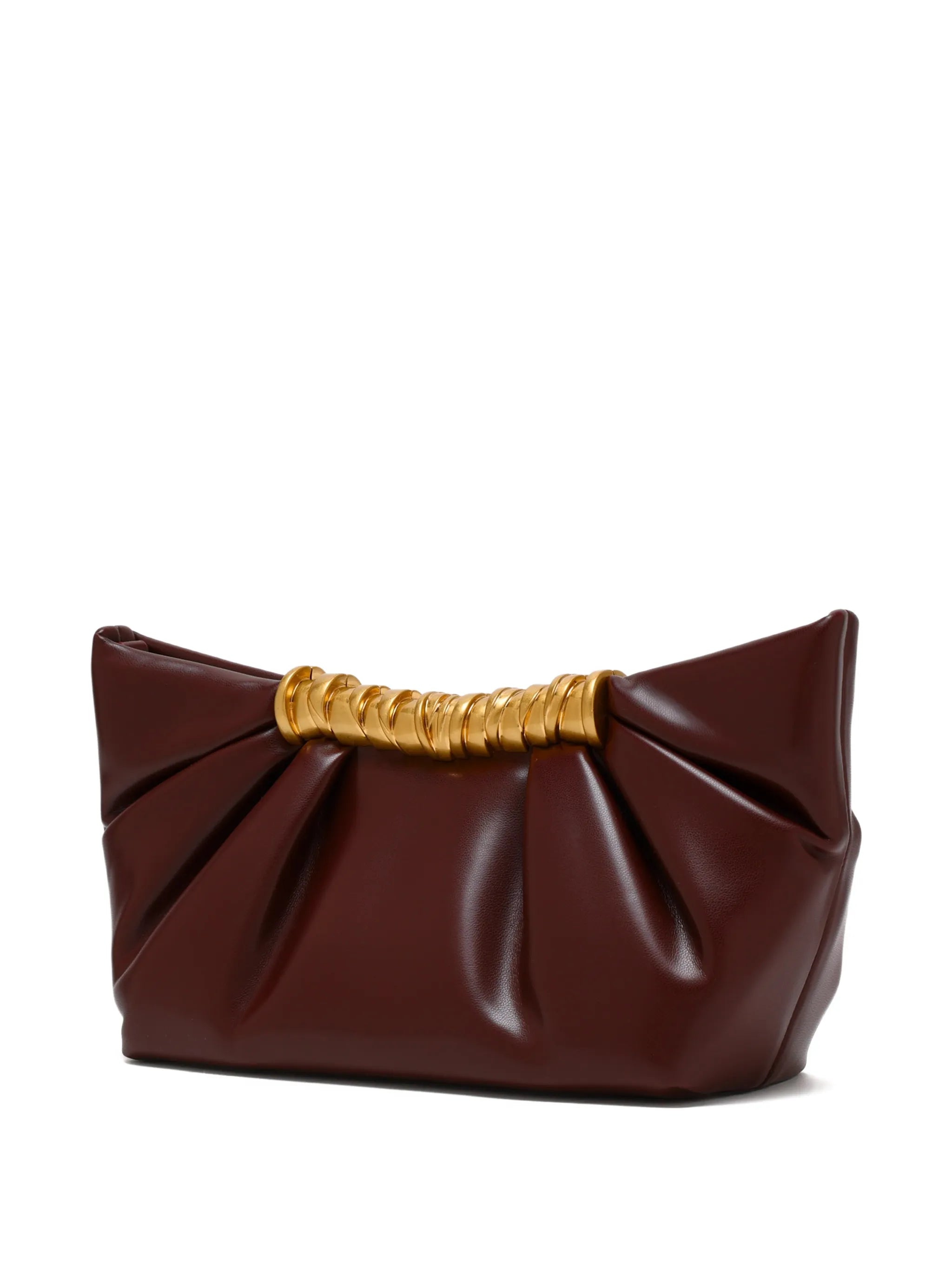 Leia ruched clutch bag