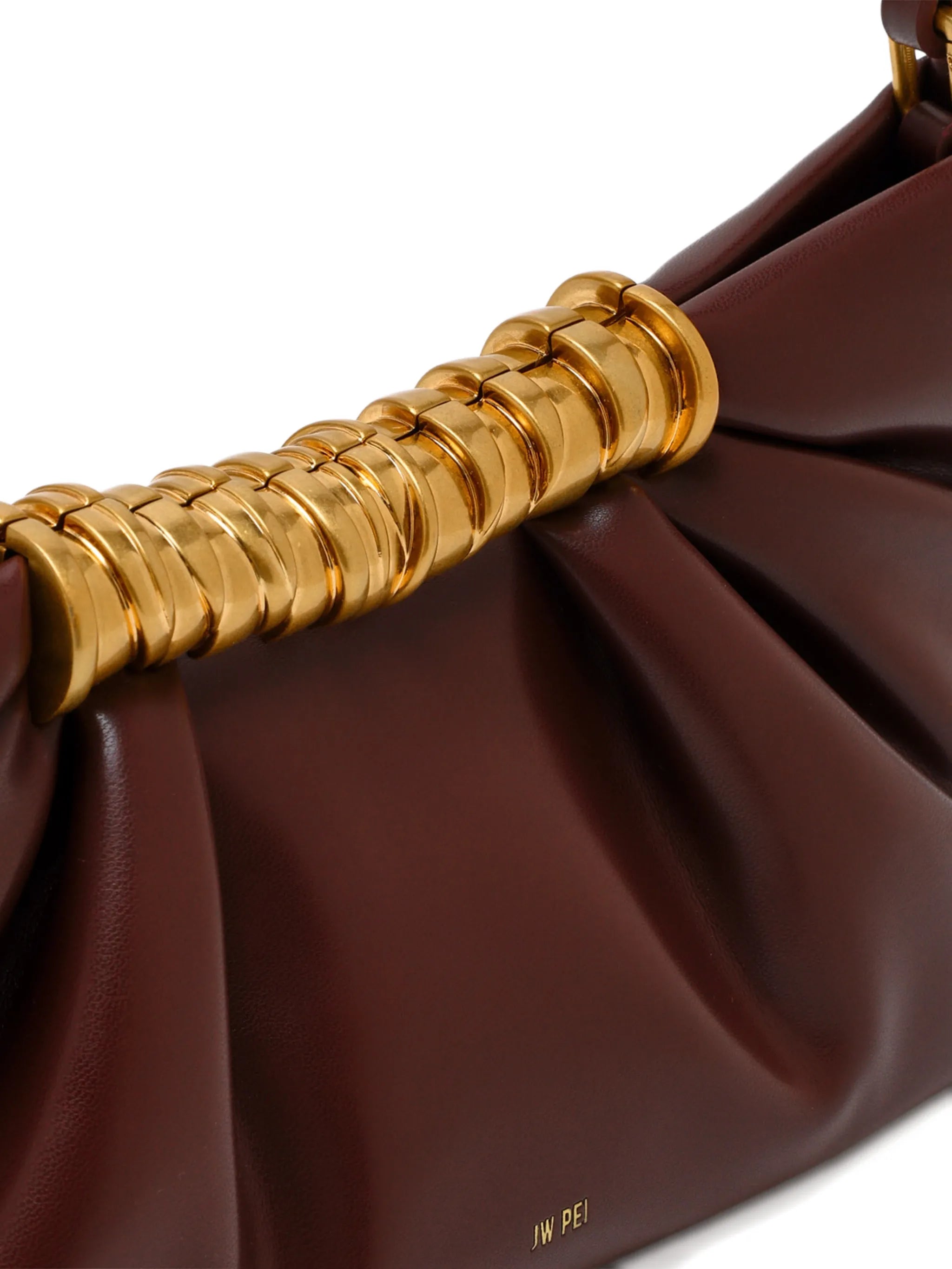 Leia ruched clutch bag