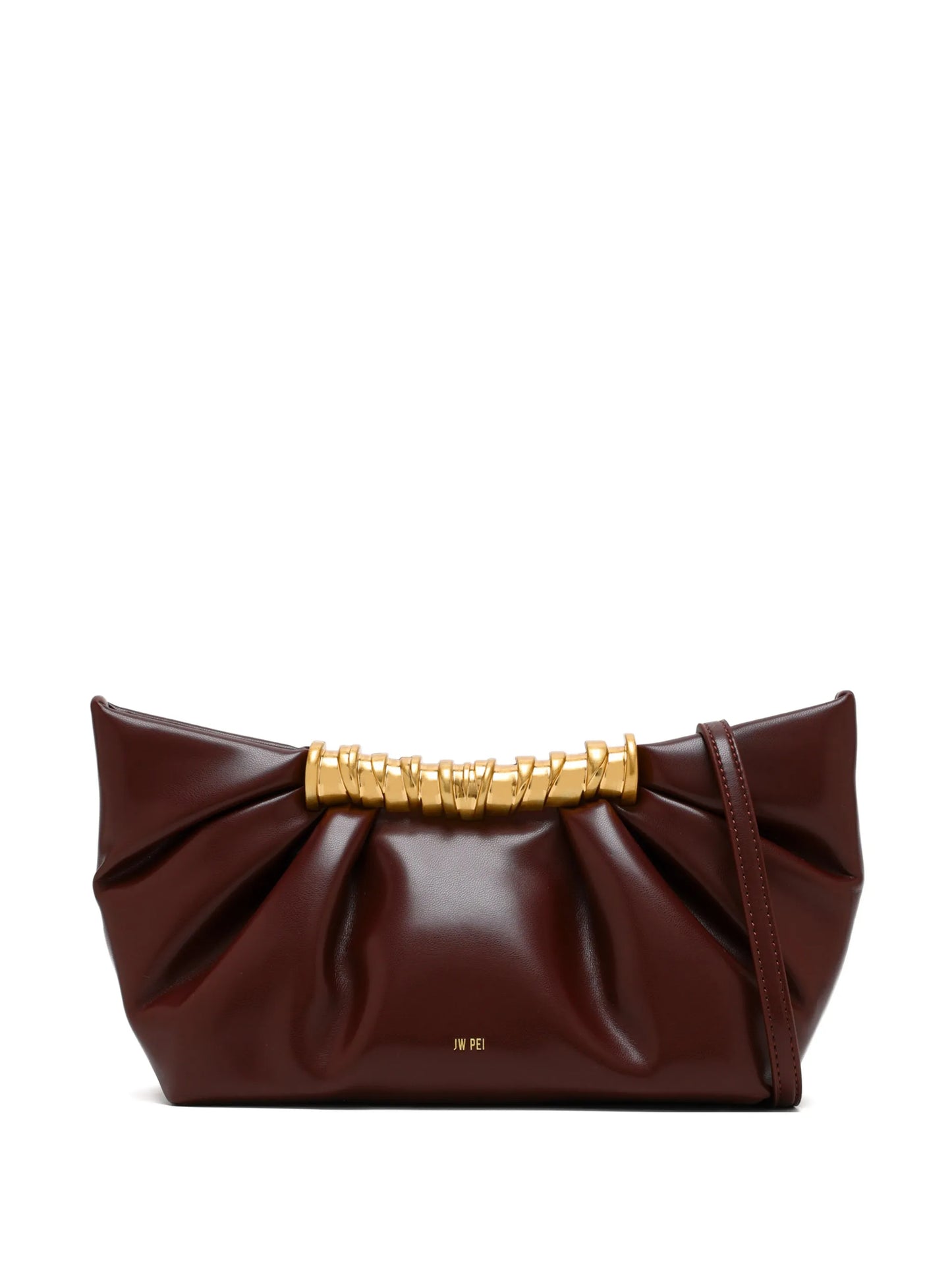 Leia ruched clutch bag