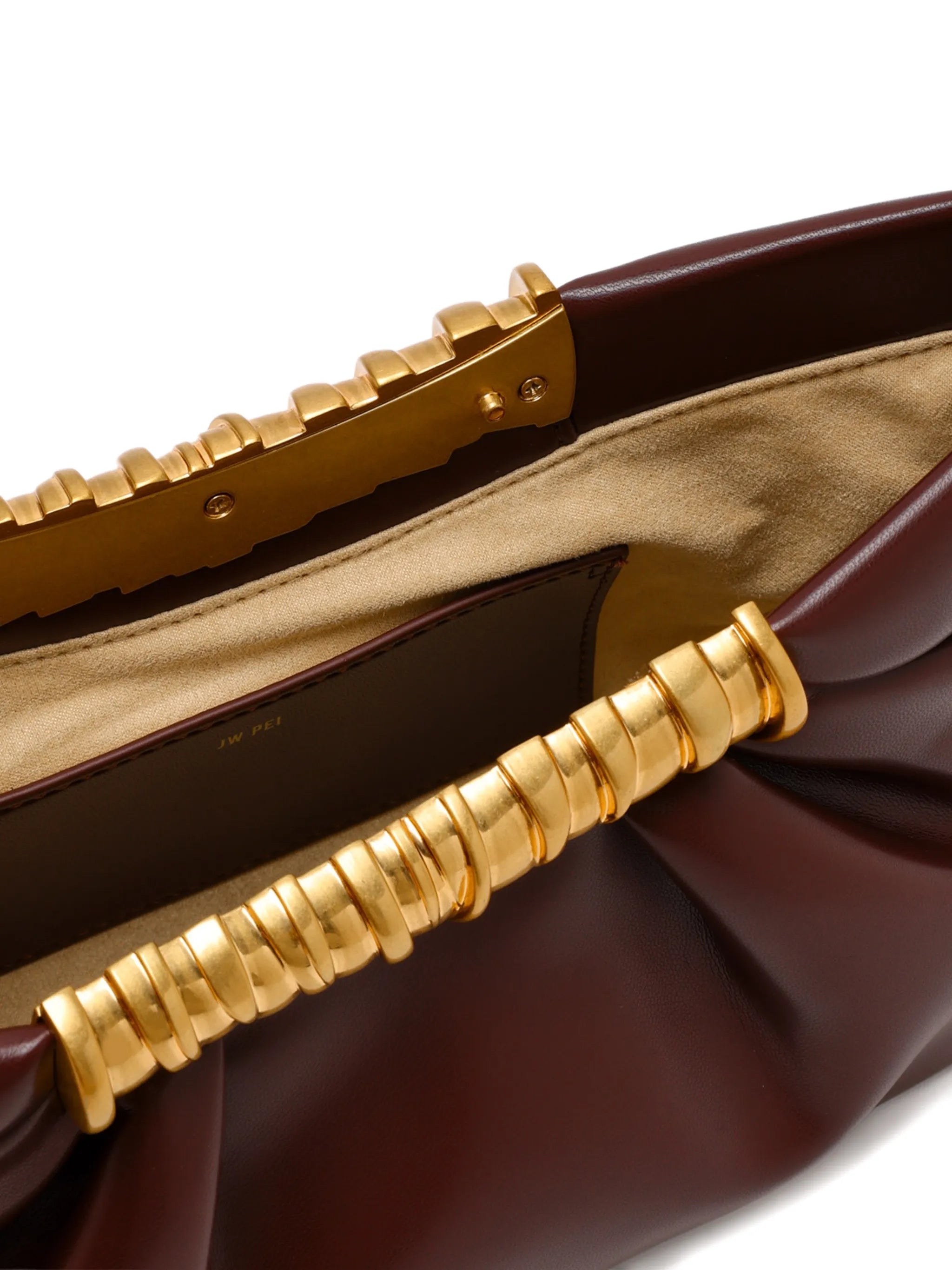 Leia ruched clutch bag