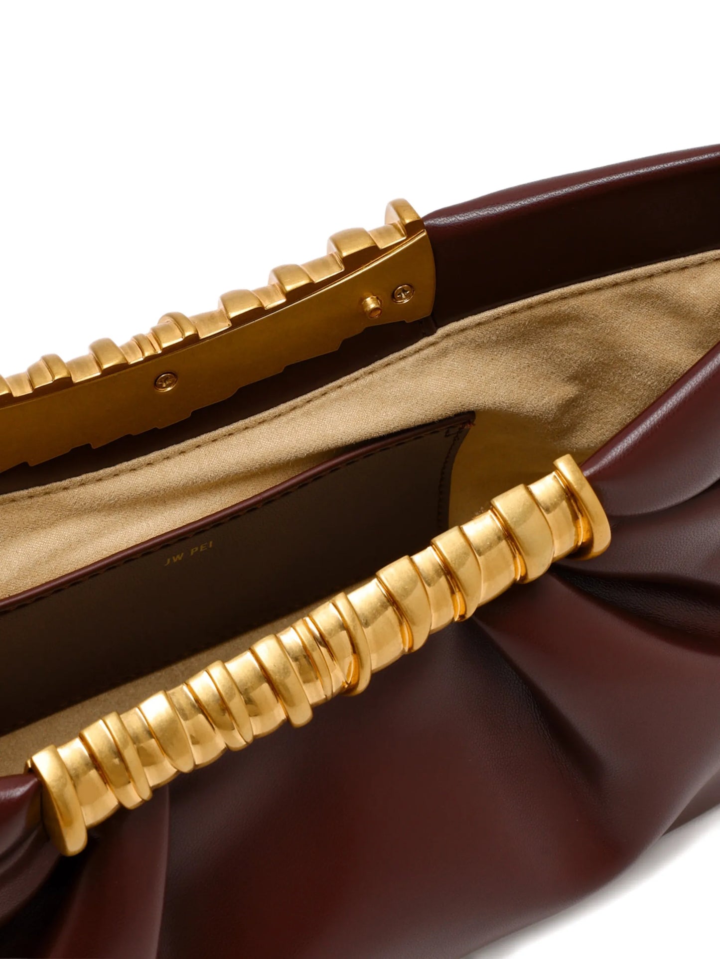 Leia ruched clutch bag