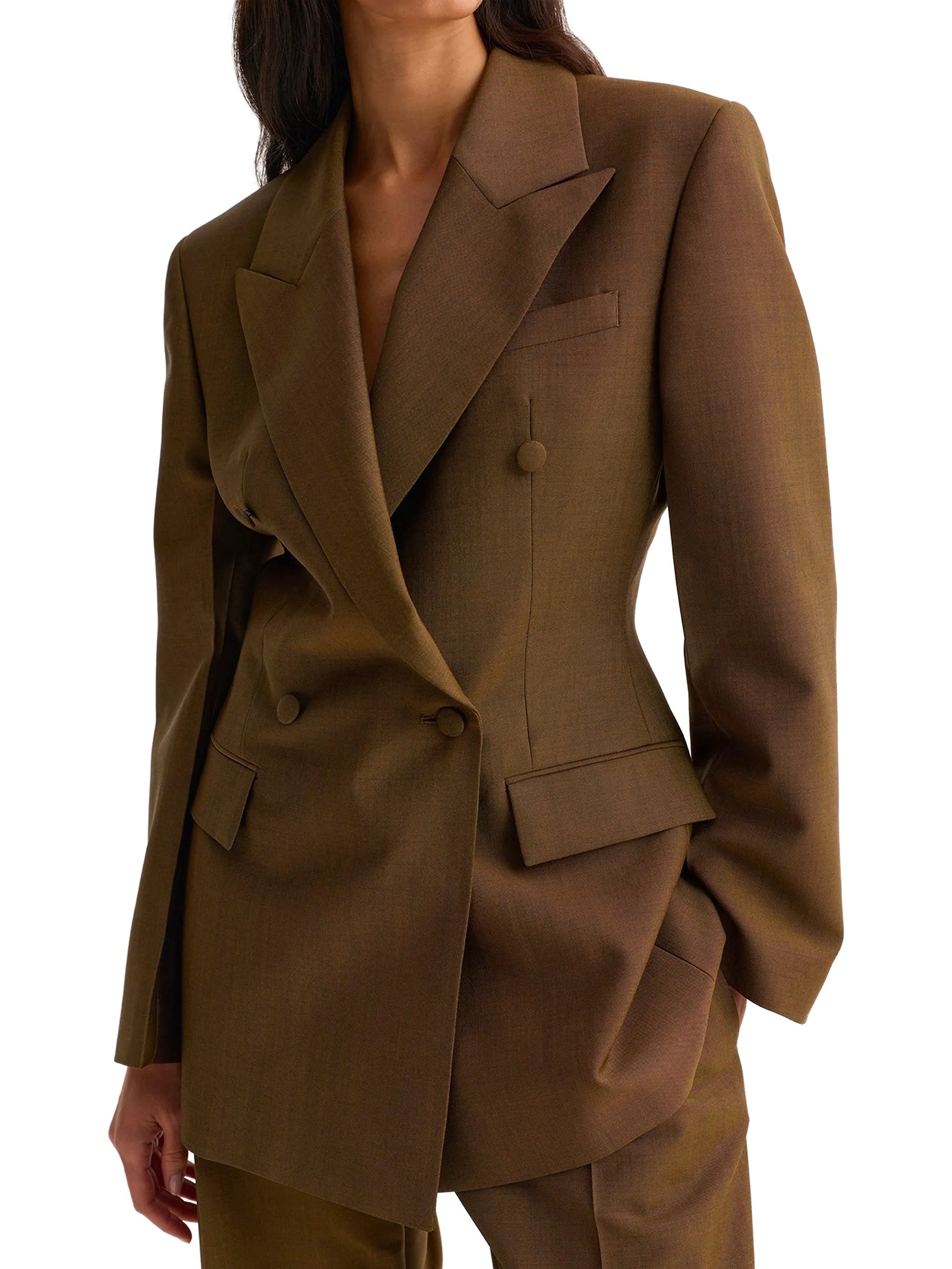 double-breasted blazer