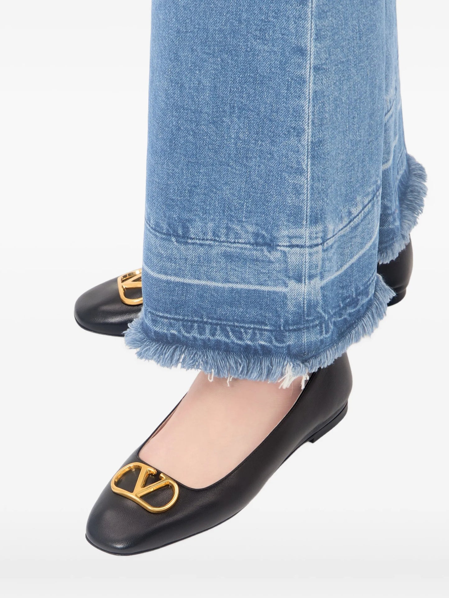 VLogo Signature Ballerina in Nappa