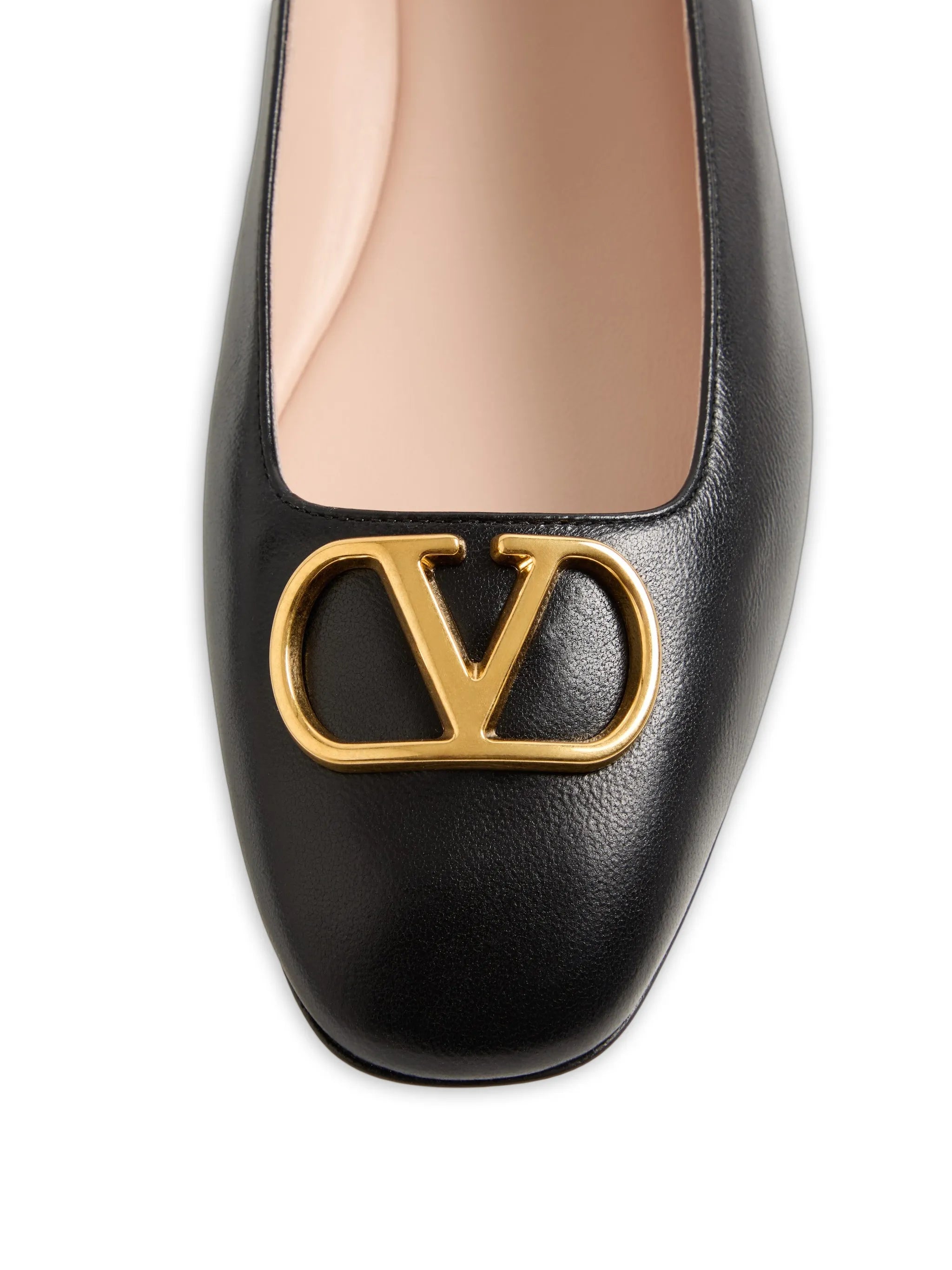 VLogo Signature ballerinas in nappa leather