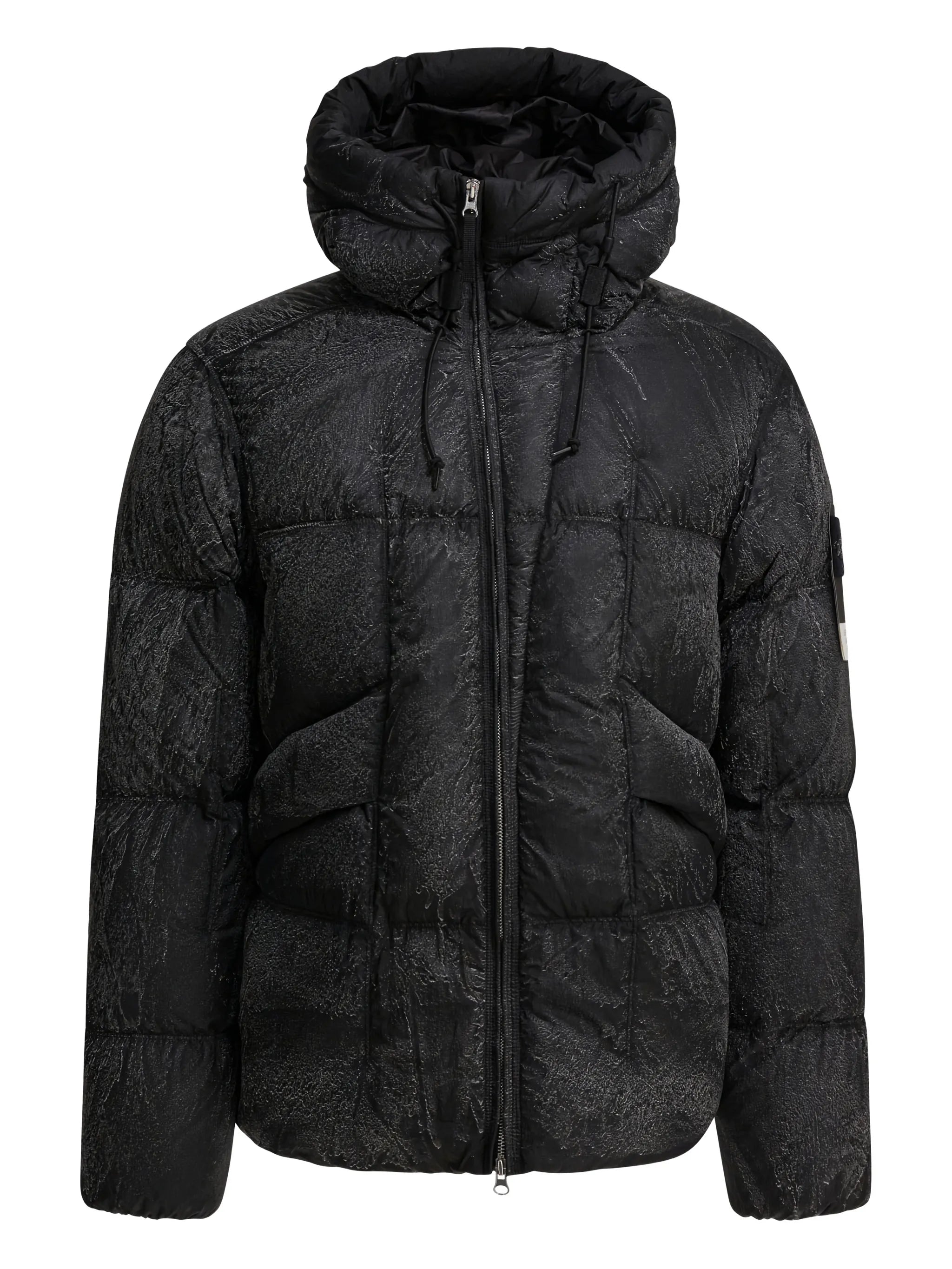 hooded puffer jacket