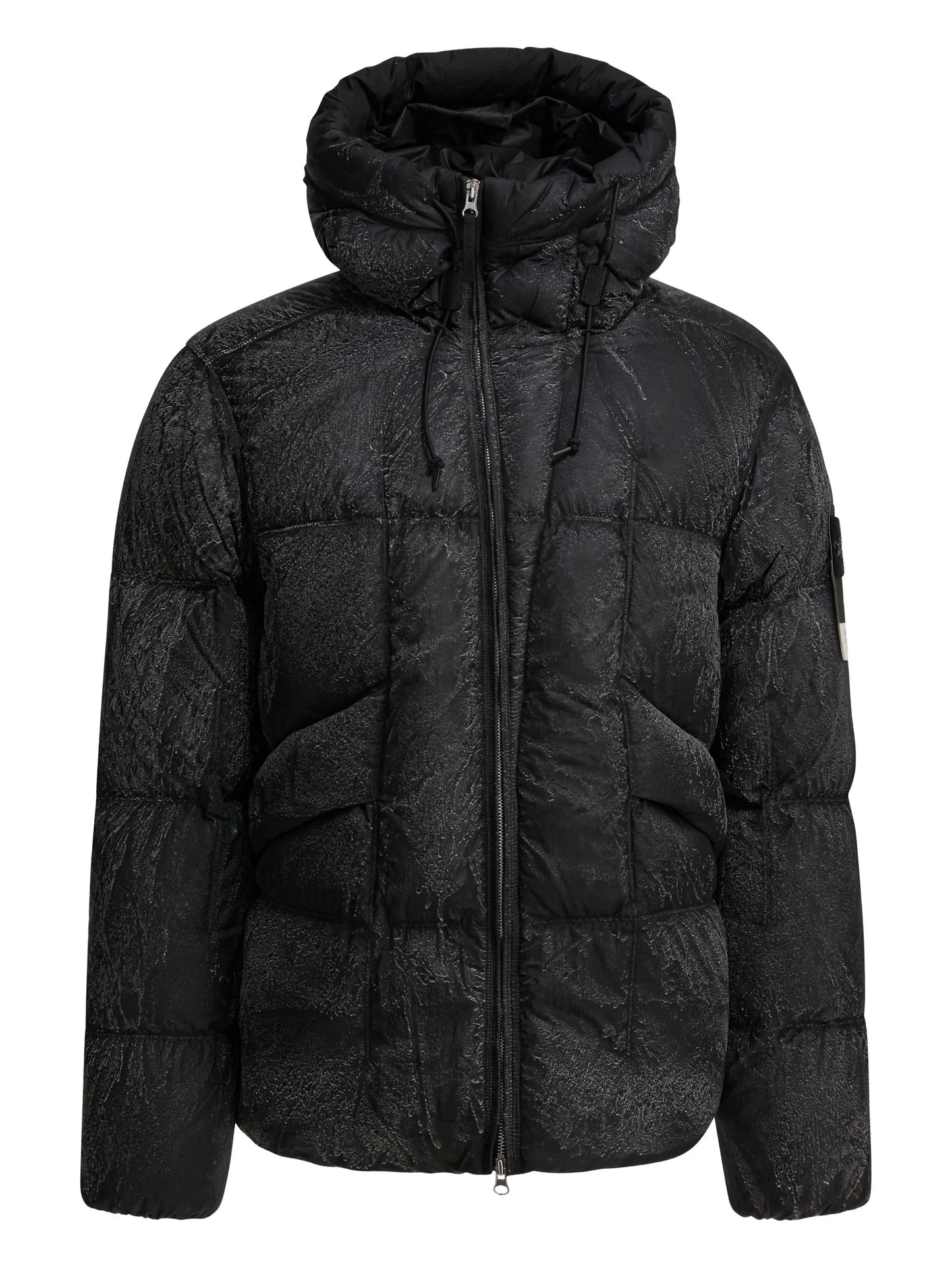 hooded puffer jacket