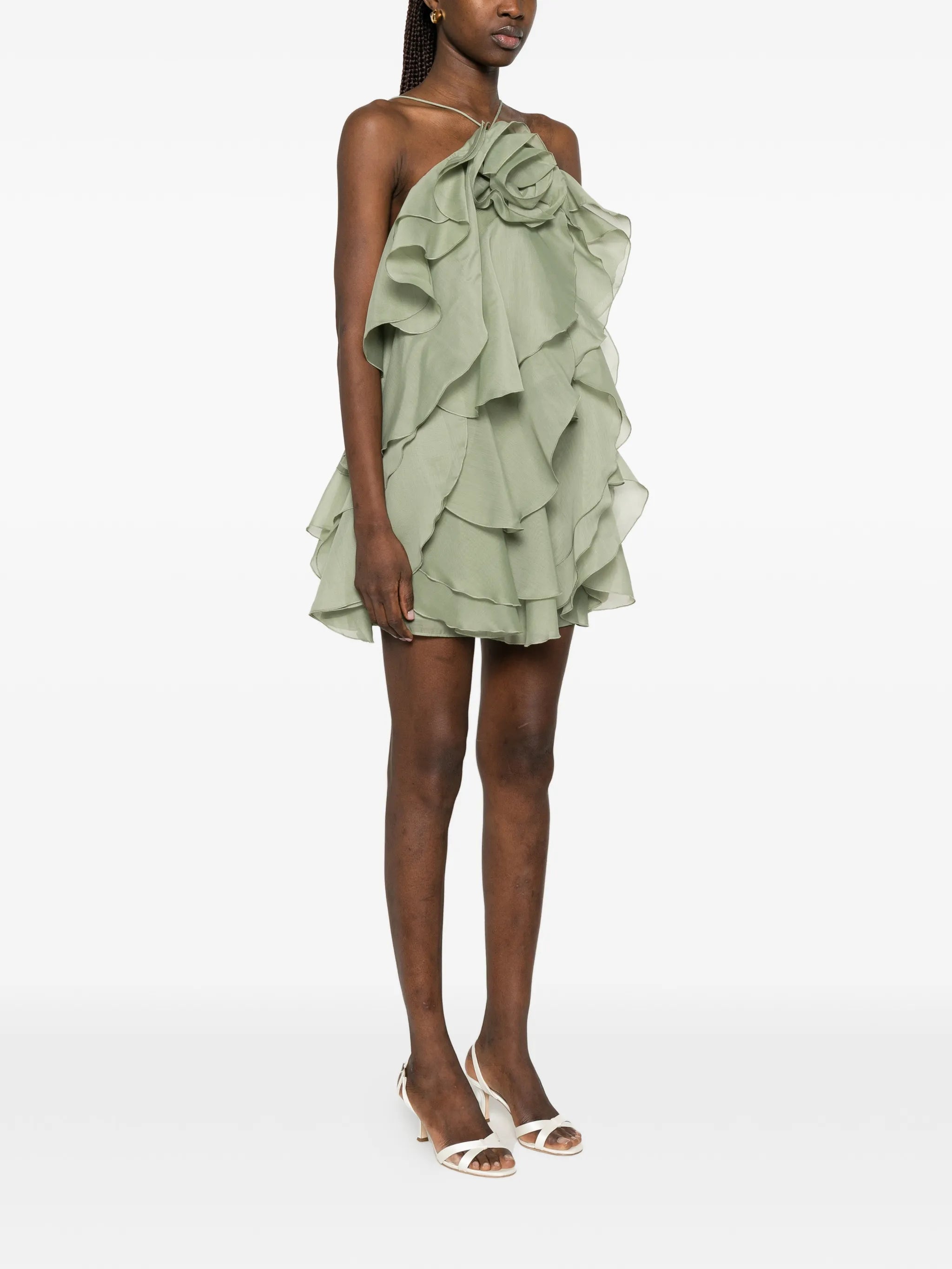 Pandorea floral ruffled dress