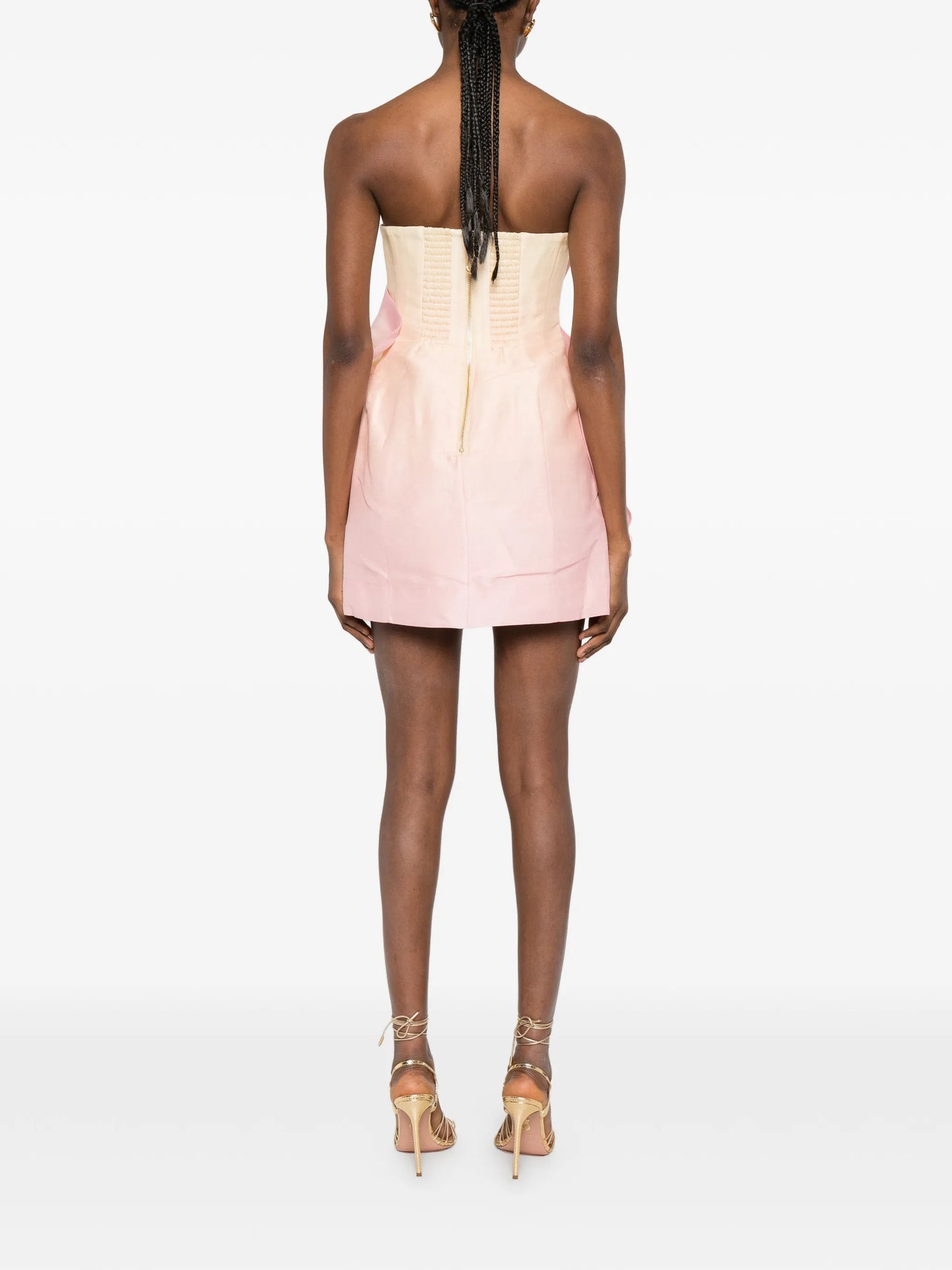 Johanna floral-appliqué mini dress