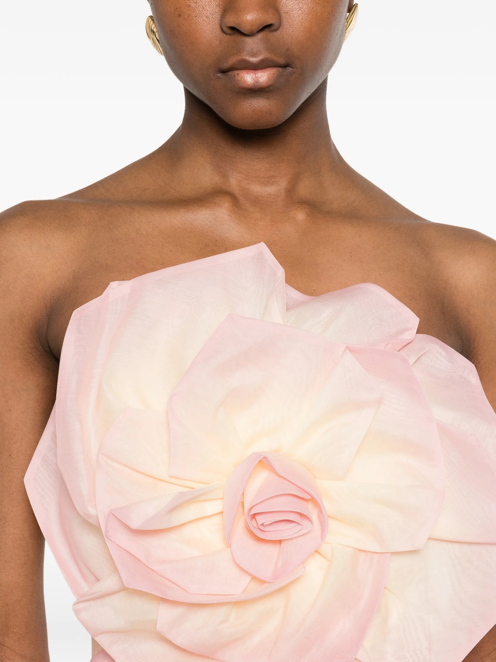 Johanna floral-appliqué mini dress