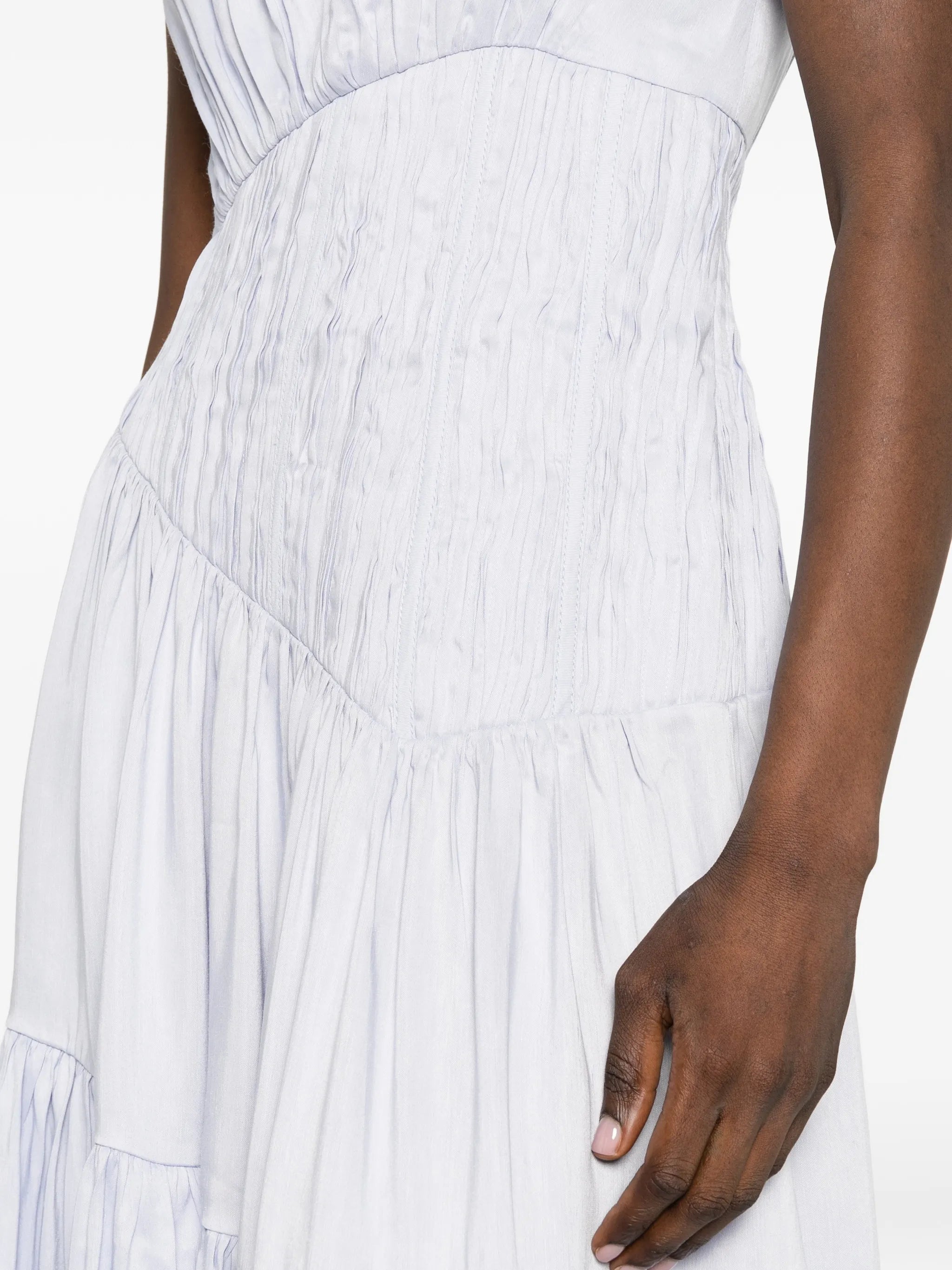 Ecliptica tiered midi dress