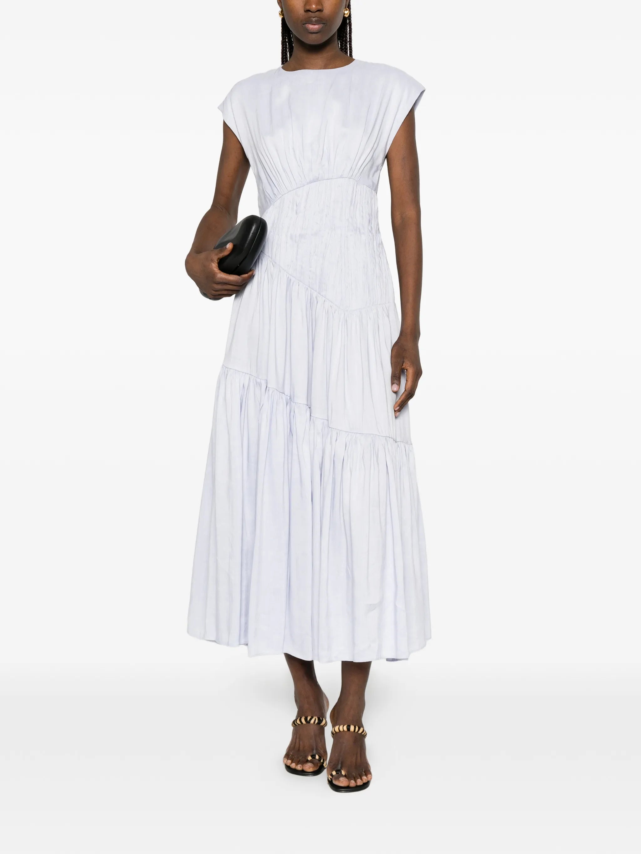 Ecliptica tiered midi dress