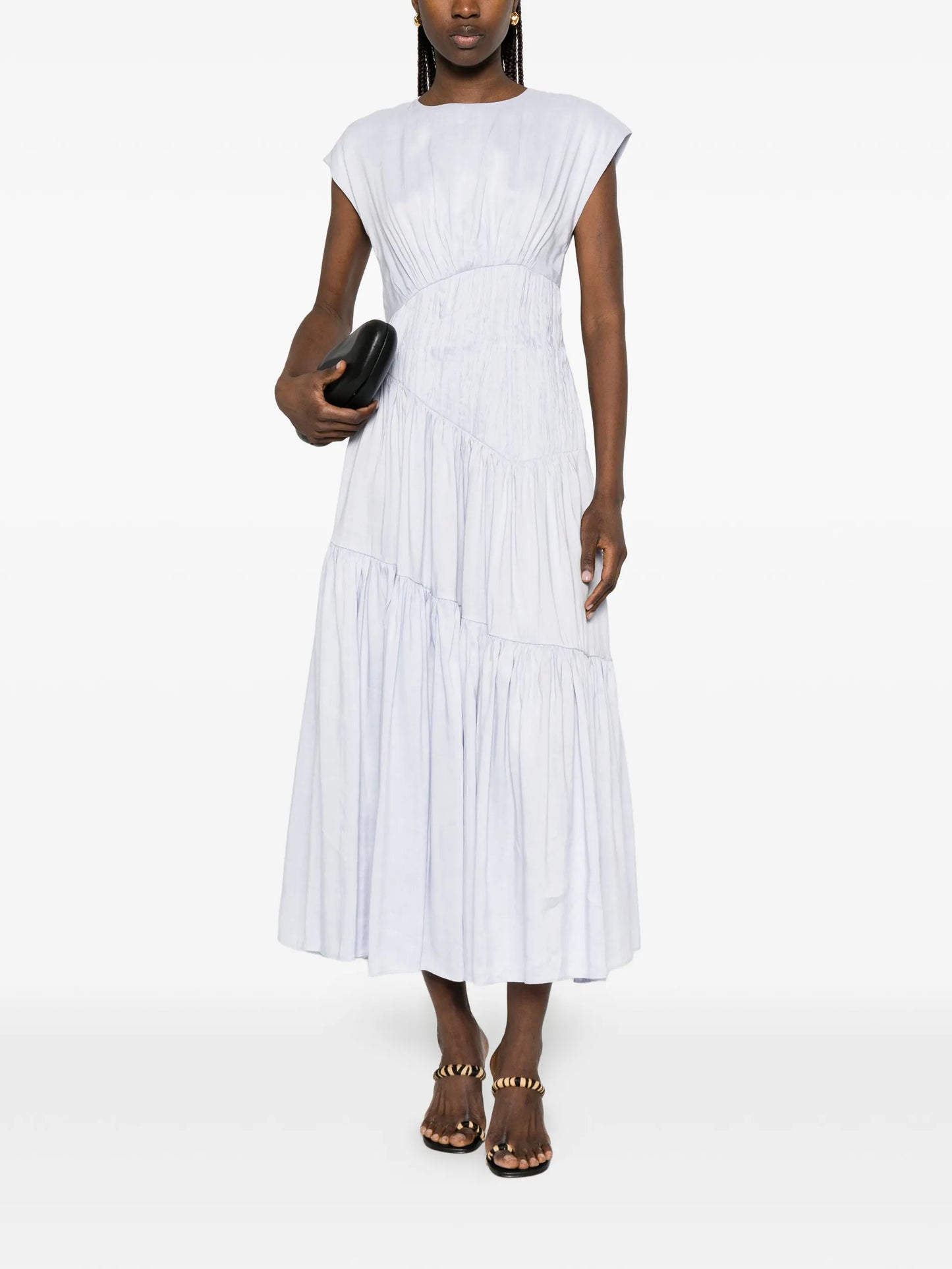 Ecliptica tiered midi dress