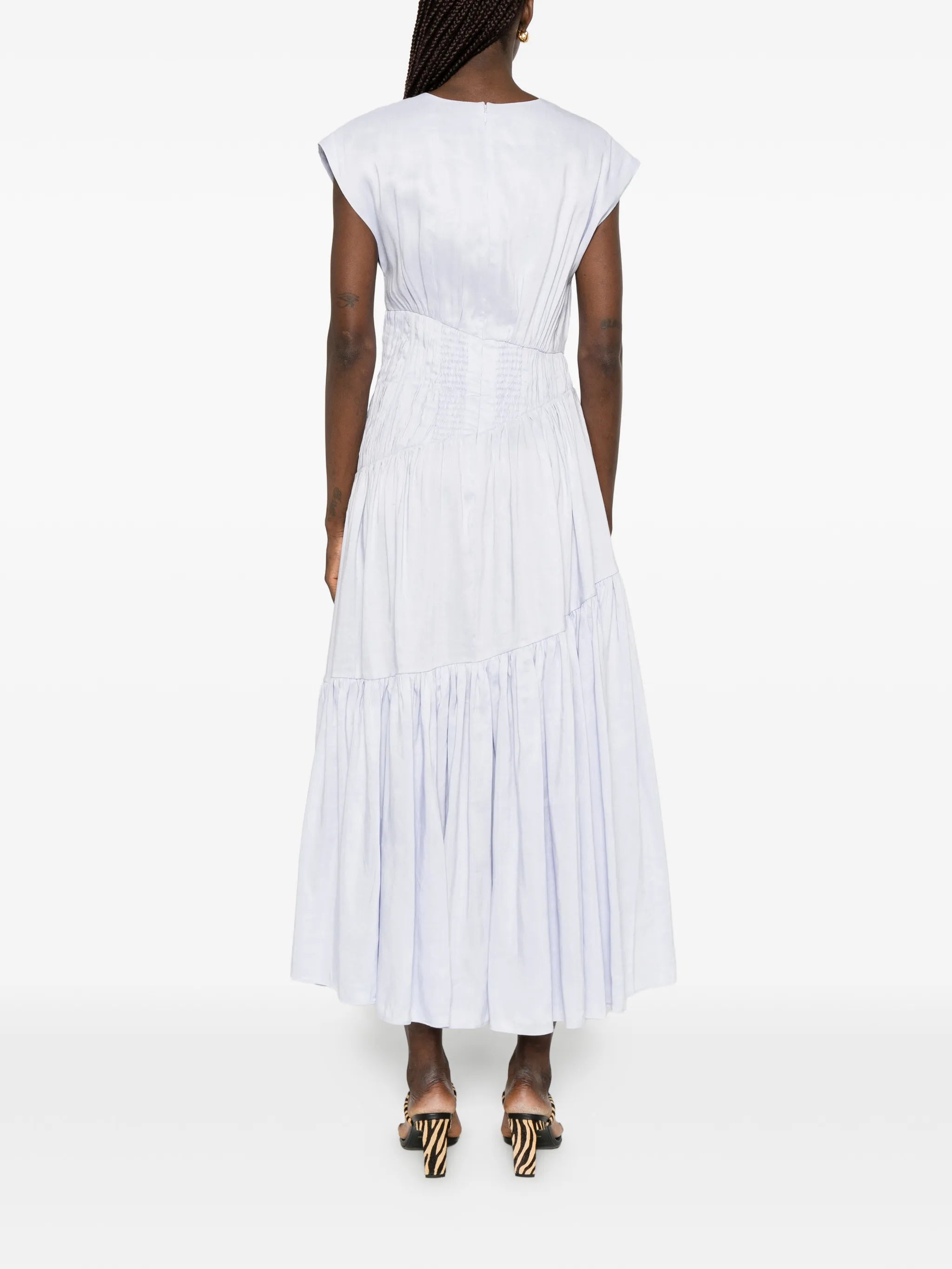 Ecliptica tiered midi dress