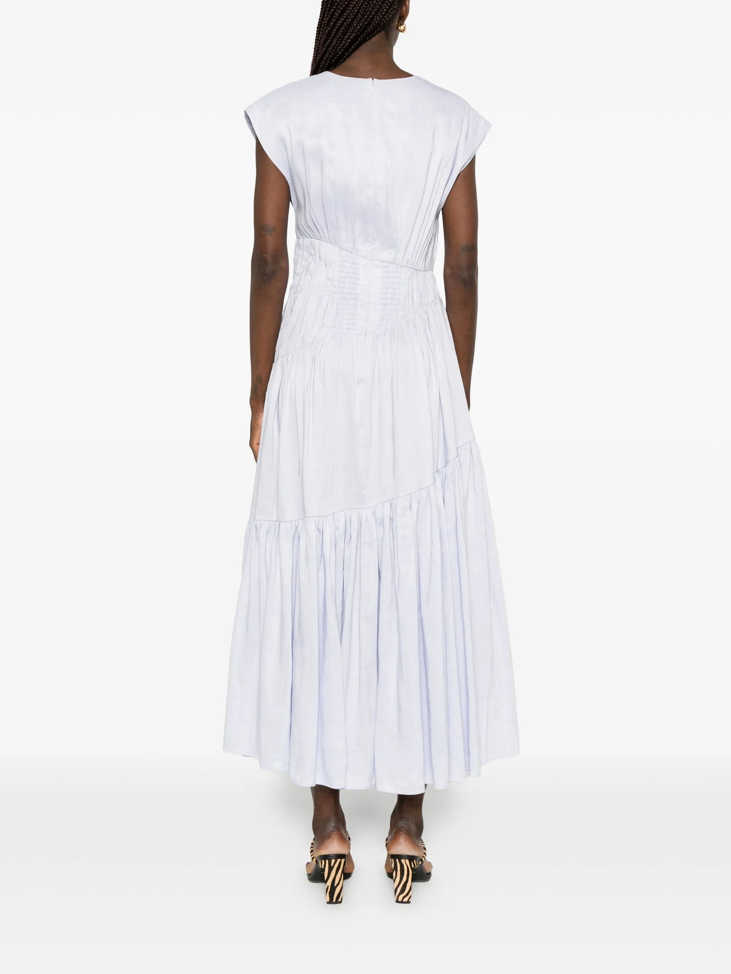 Ecliptica tiered midi dress