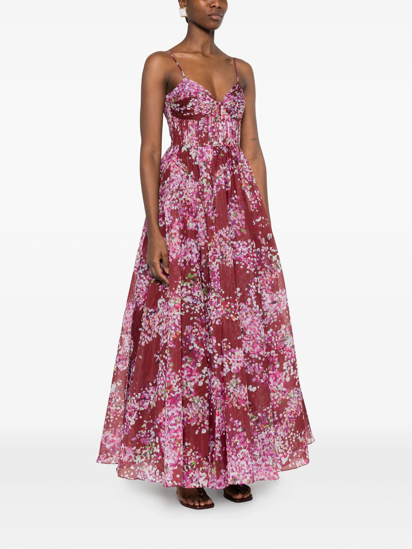 Fortuna floral-print maxi dress