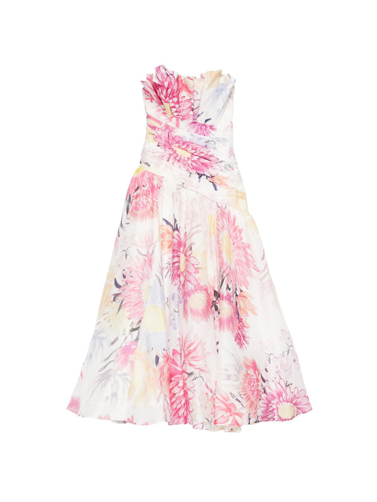 Reflector ruffled maxi dress