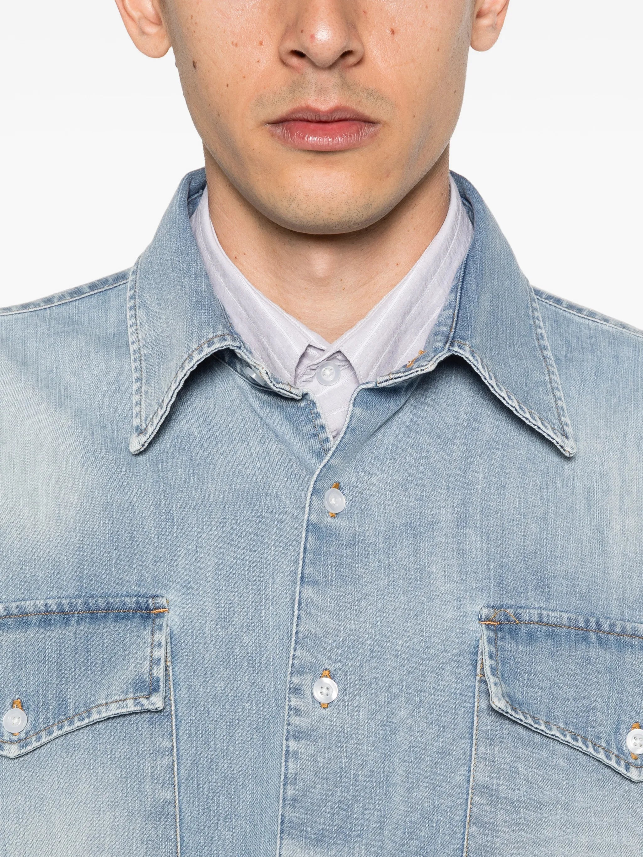denim utility shirt