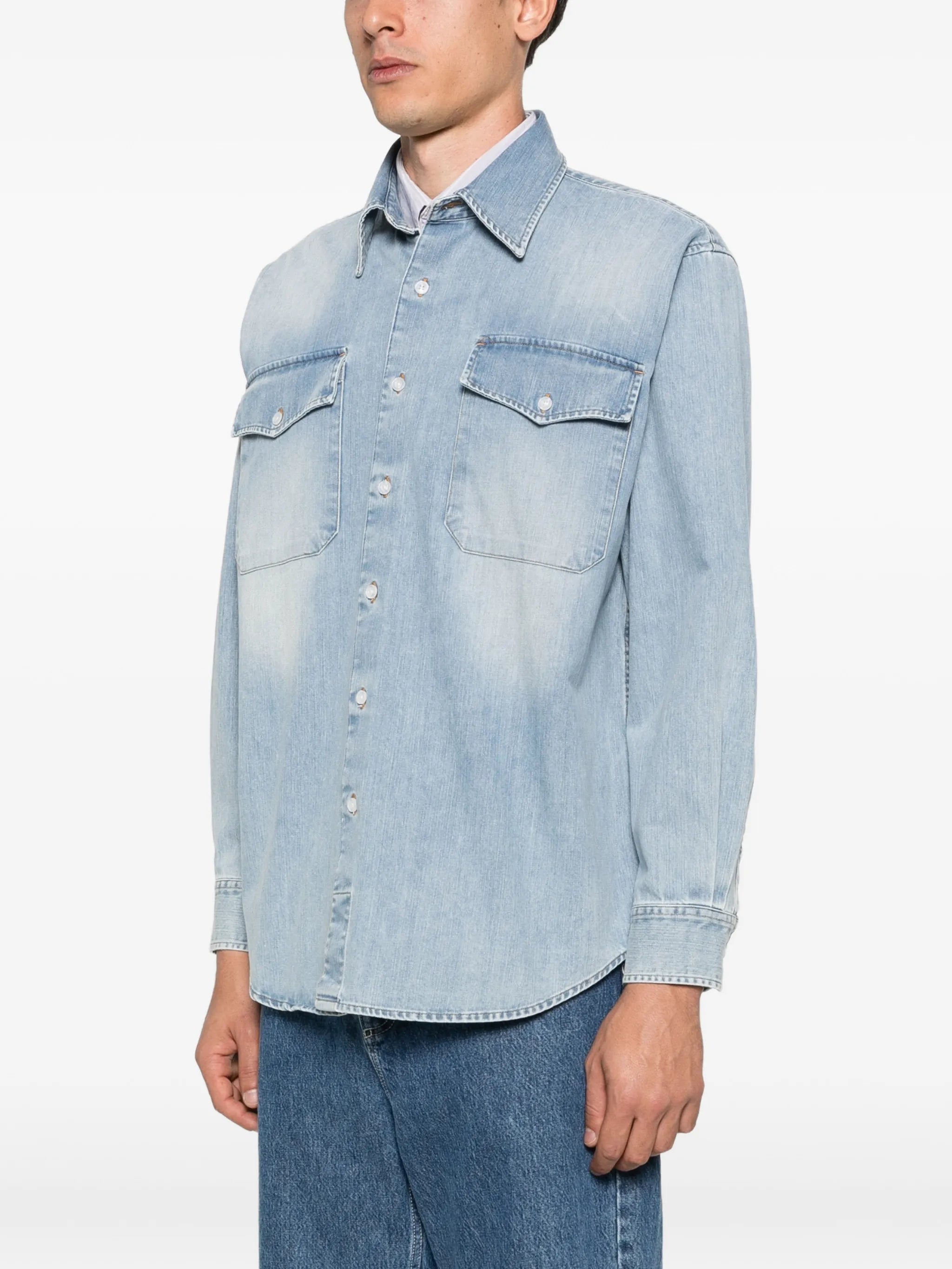 denim utility shirt