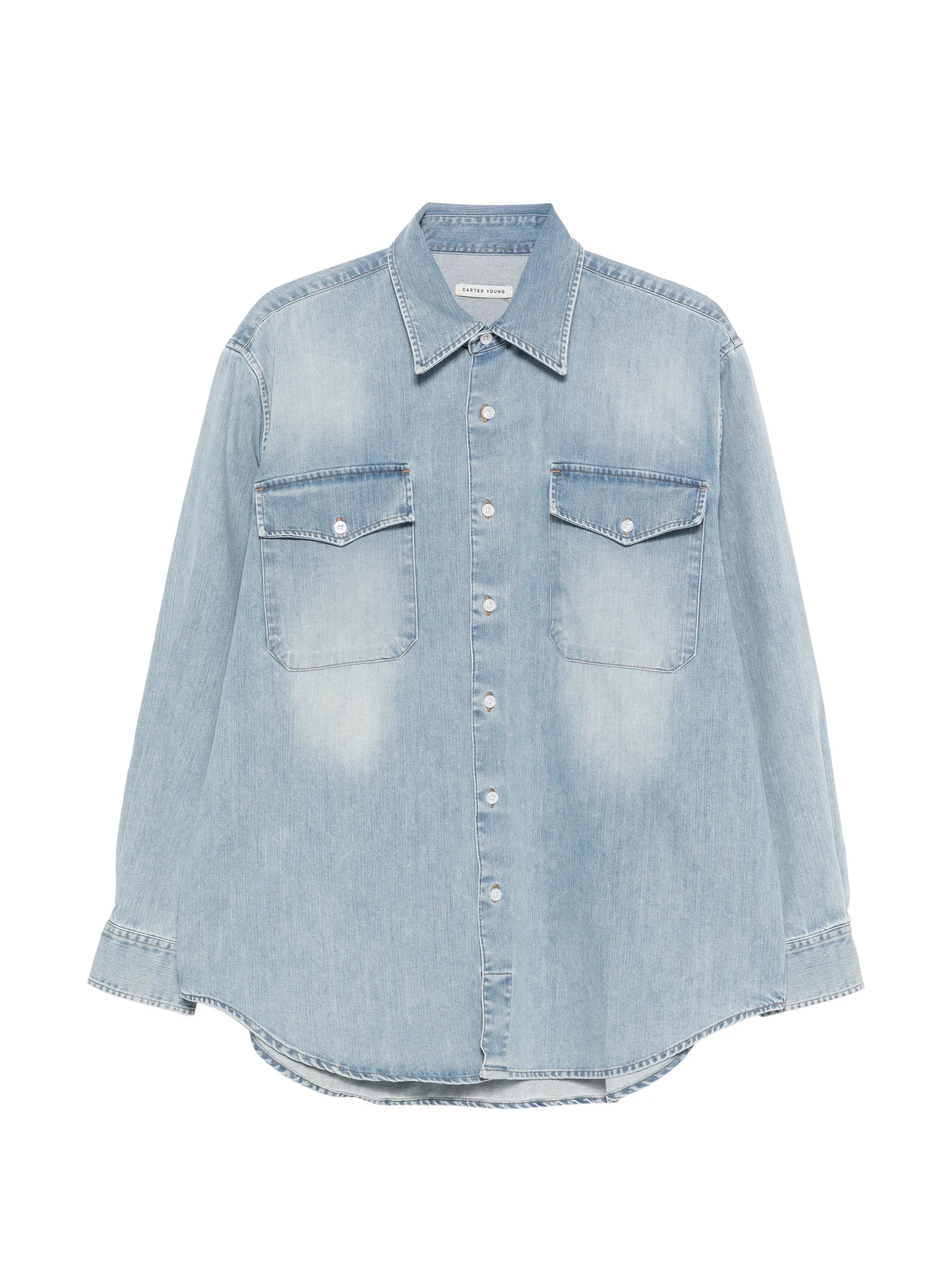 denim utility shirt