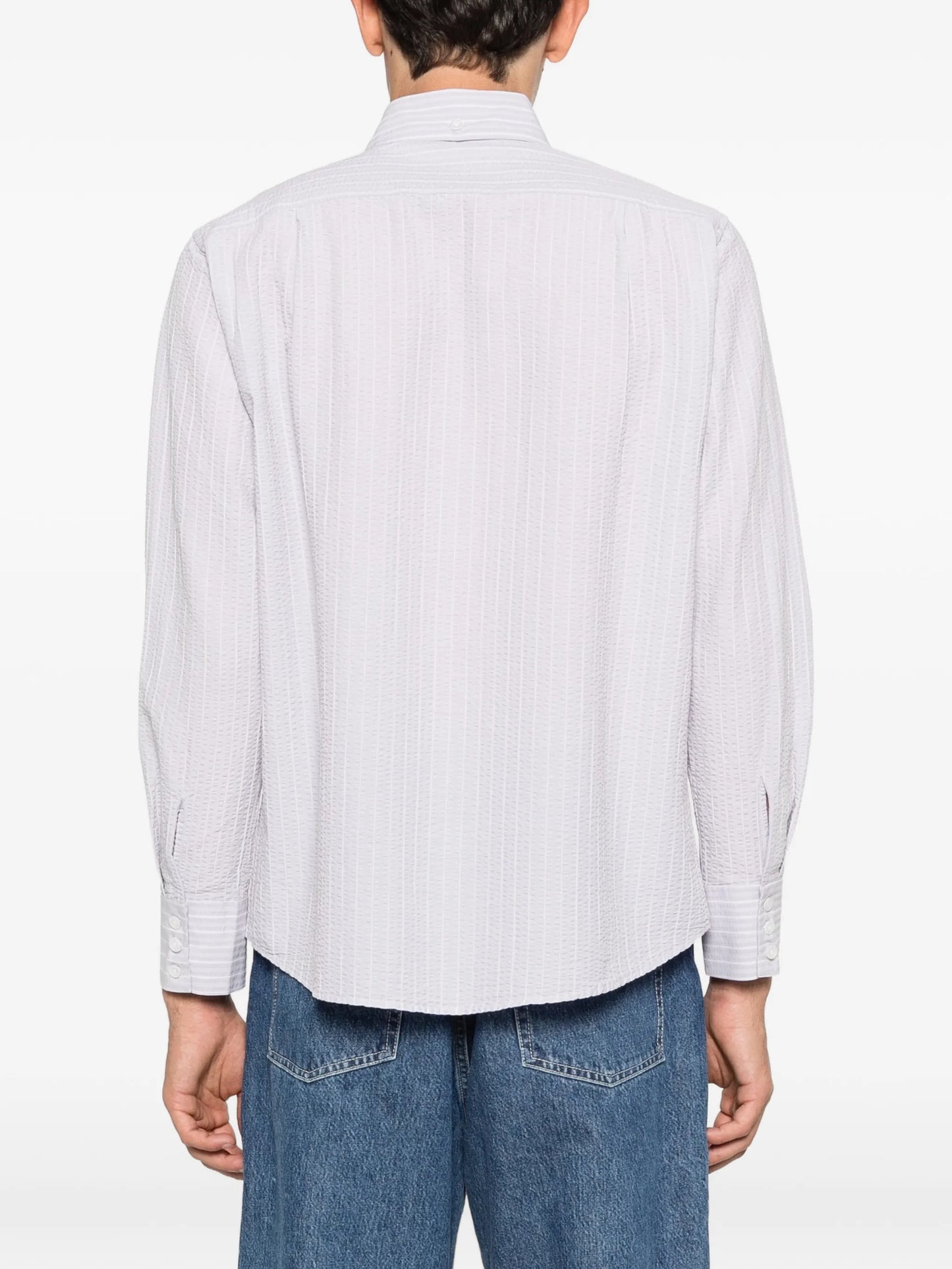 striped business shirt