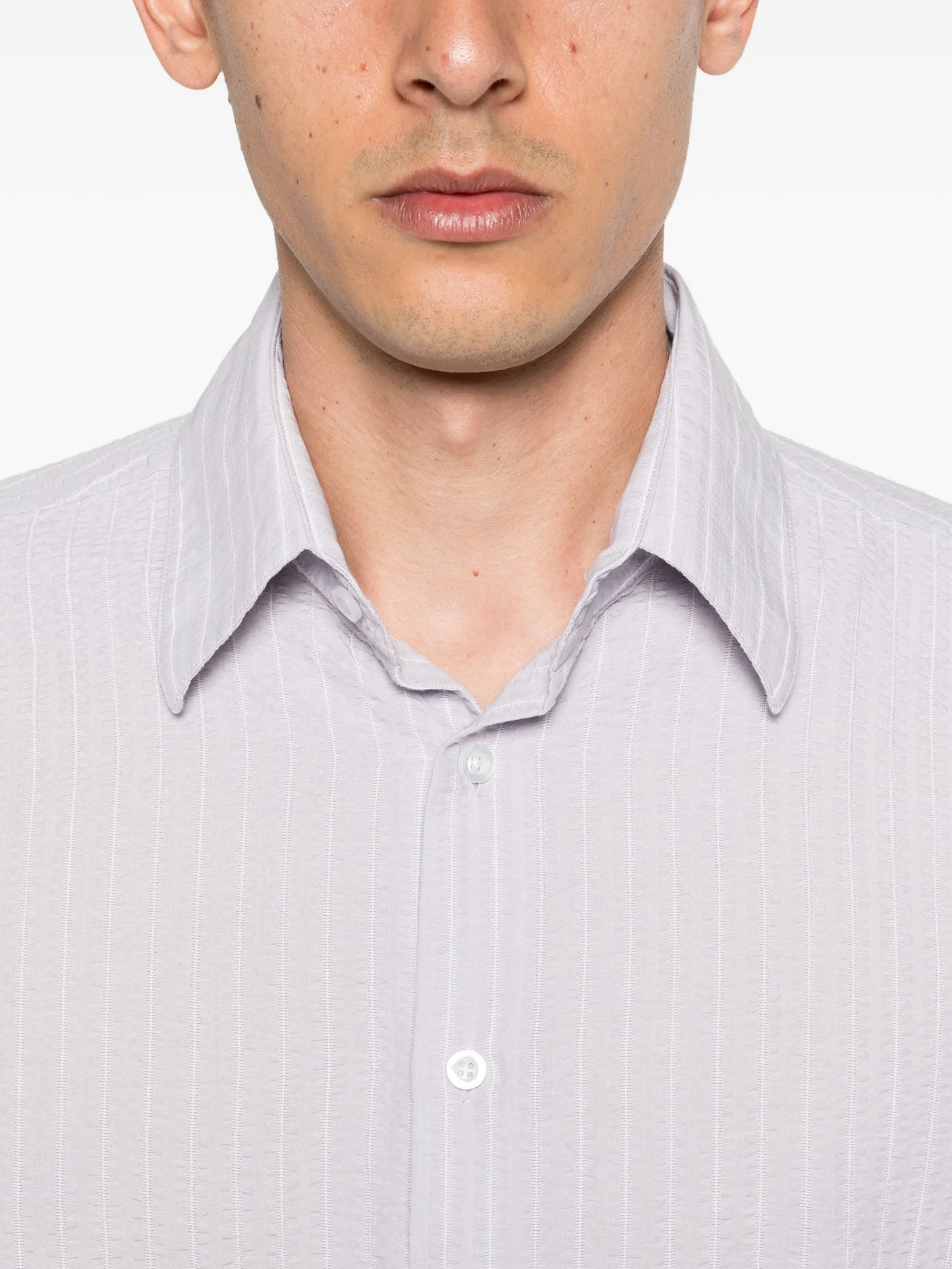 striped business shirt
