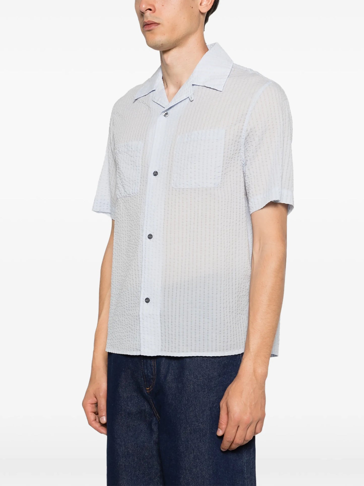 pocket seersucker shirt