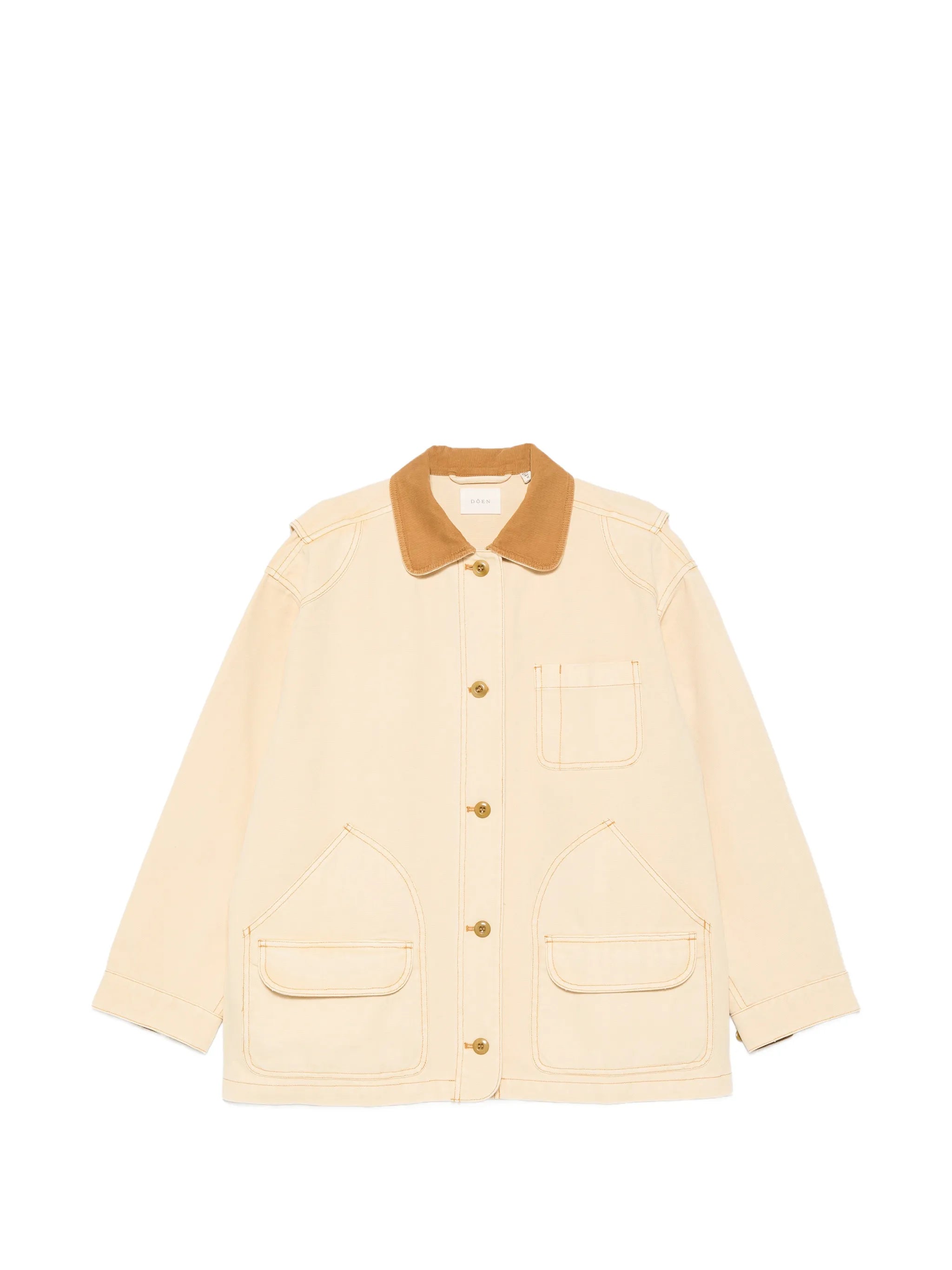 Pascual contrast-collar coat