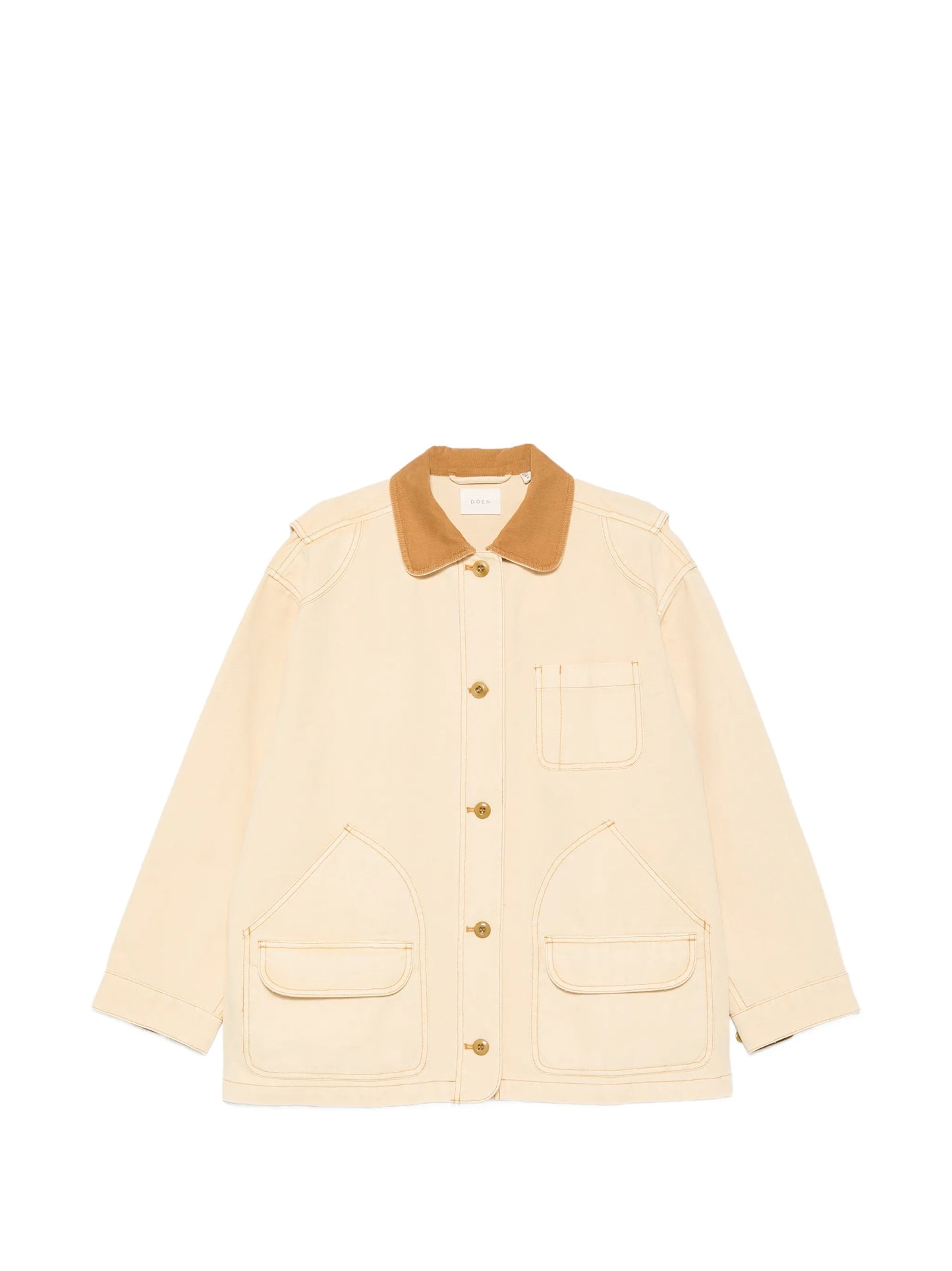 Pascual contrast-collar coat