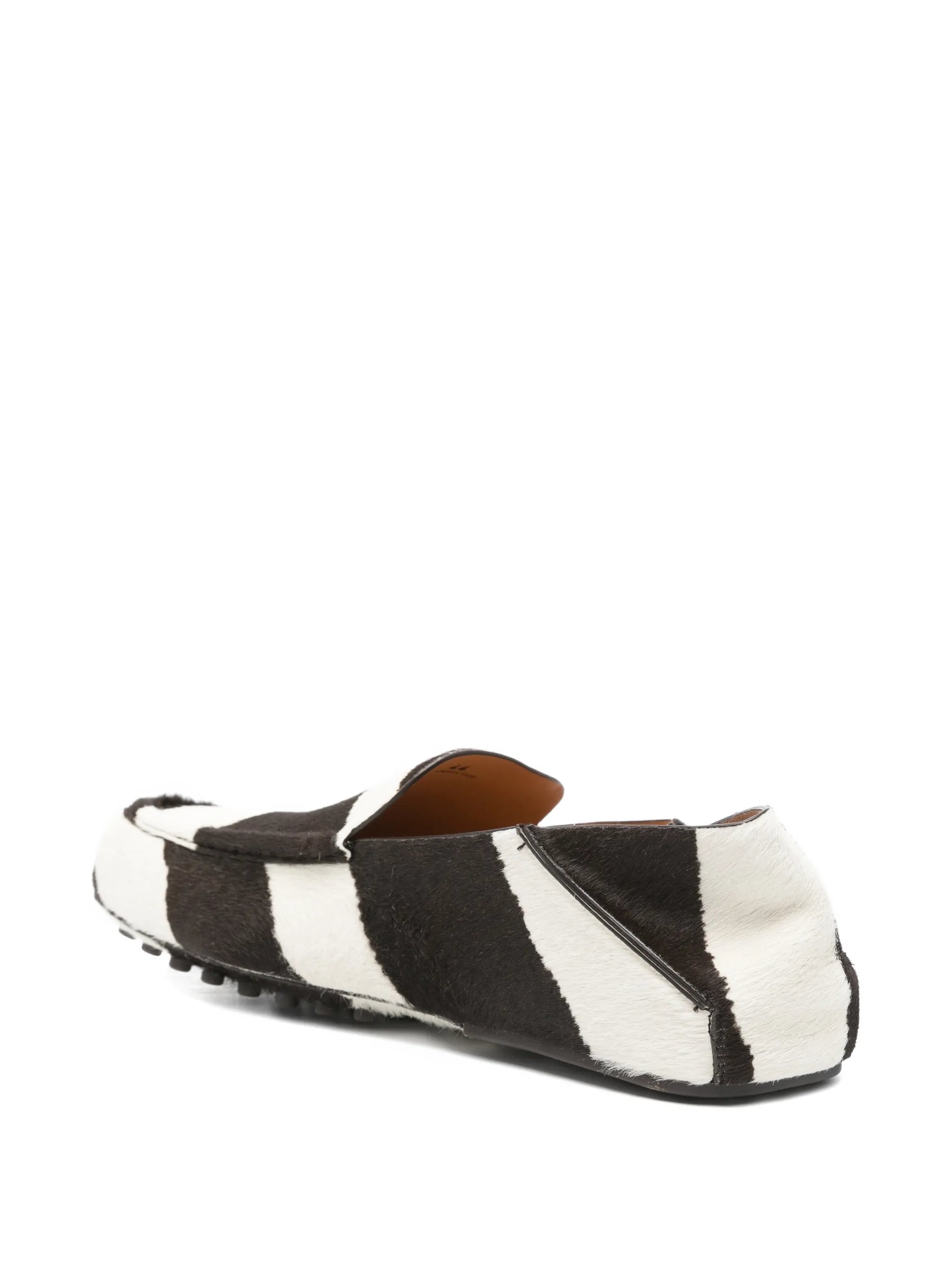slipper loafers in pony effect leather