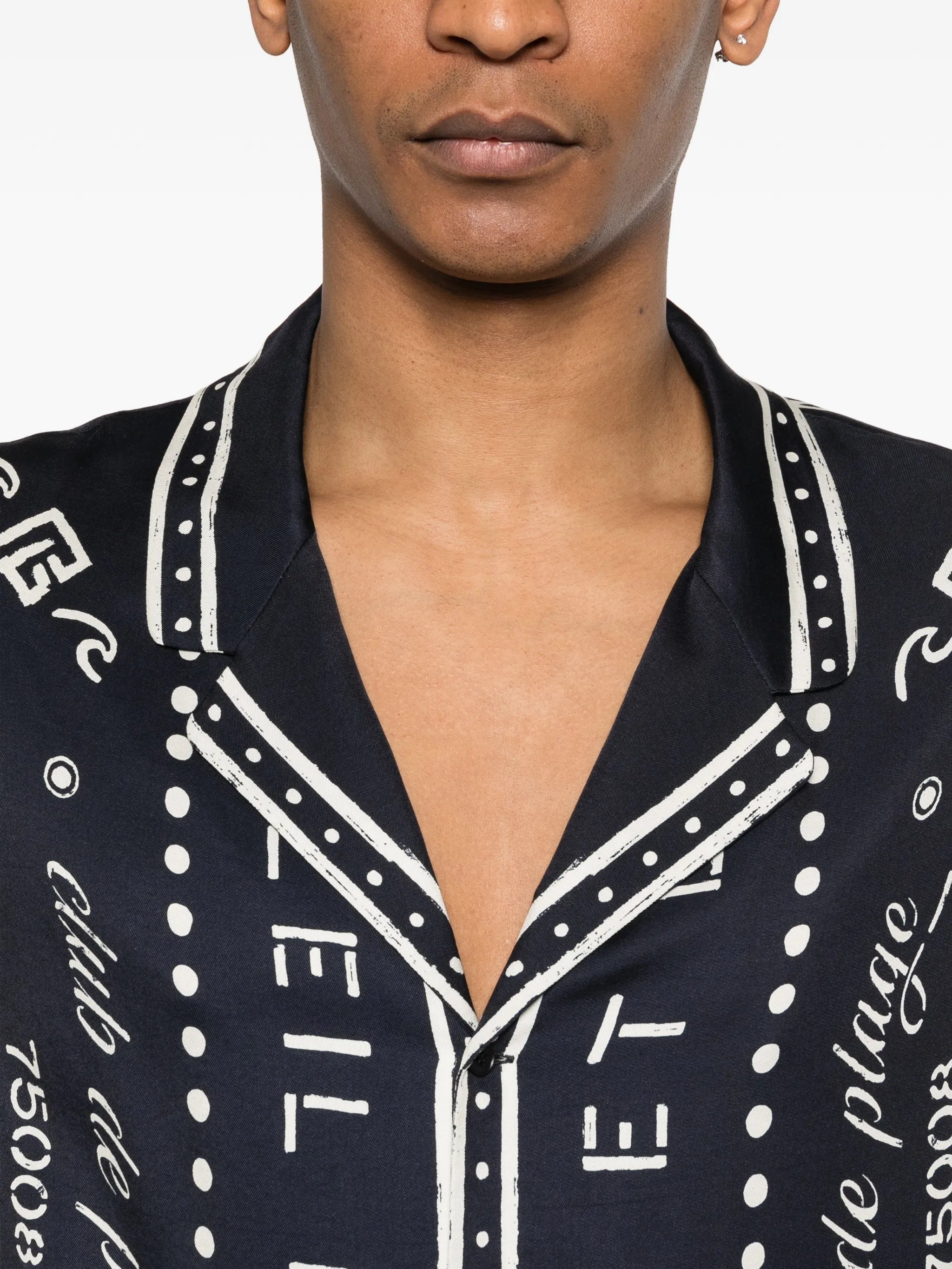 shirt with club print