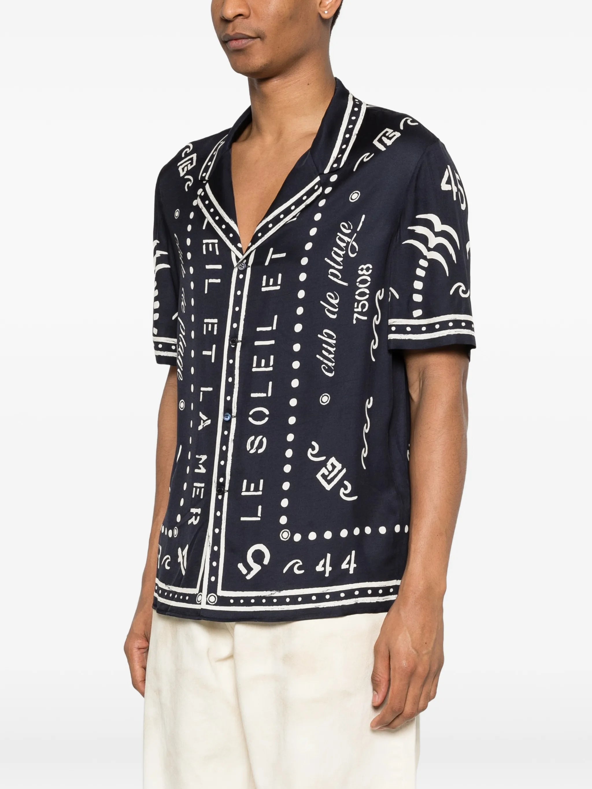 shirt with club print