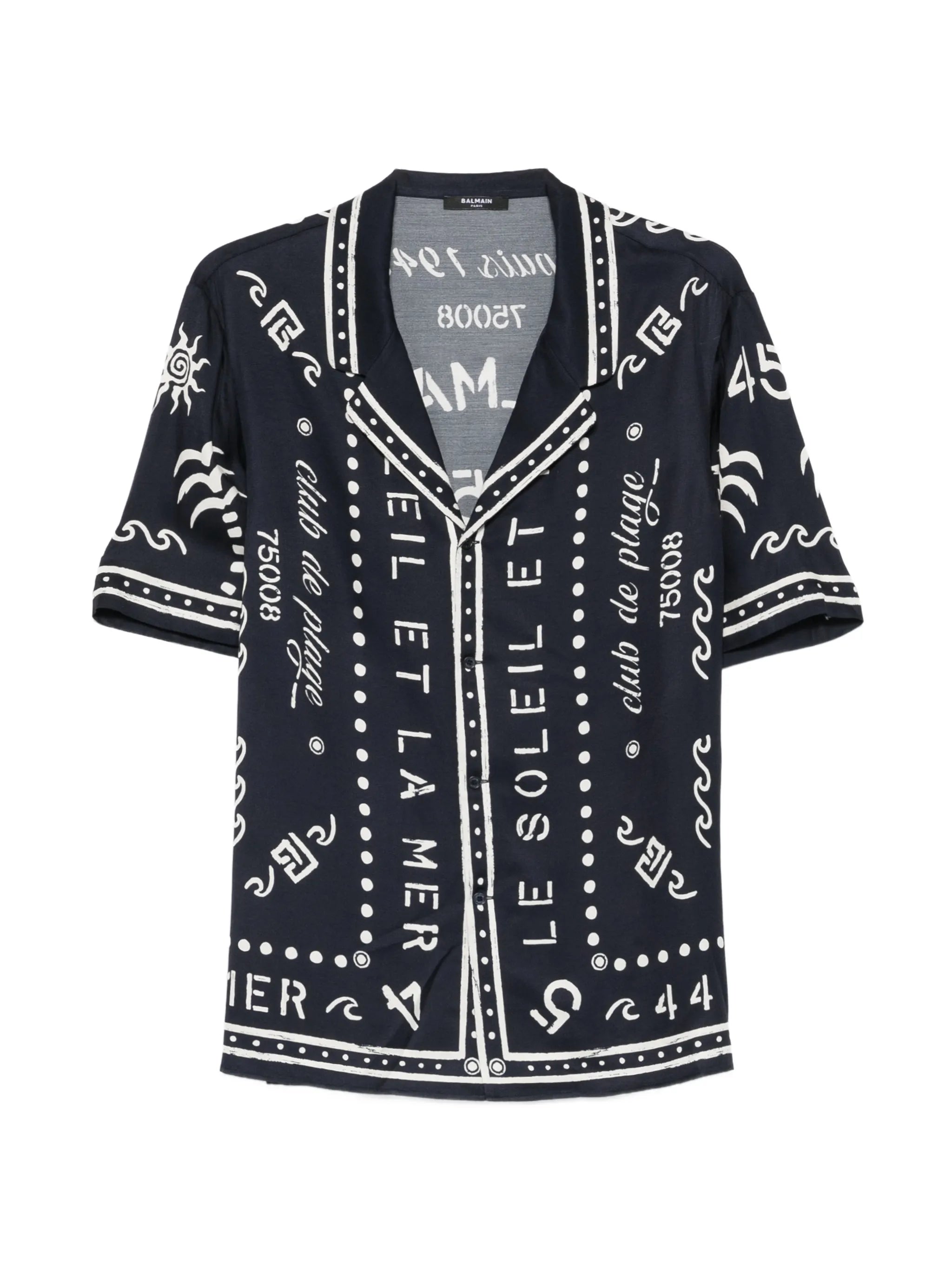 shirt with club print