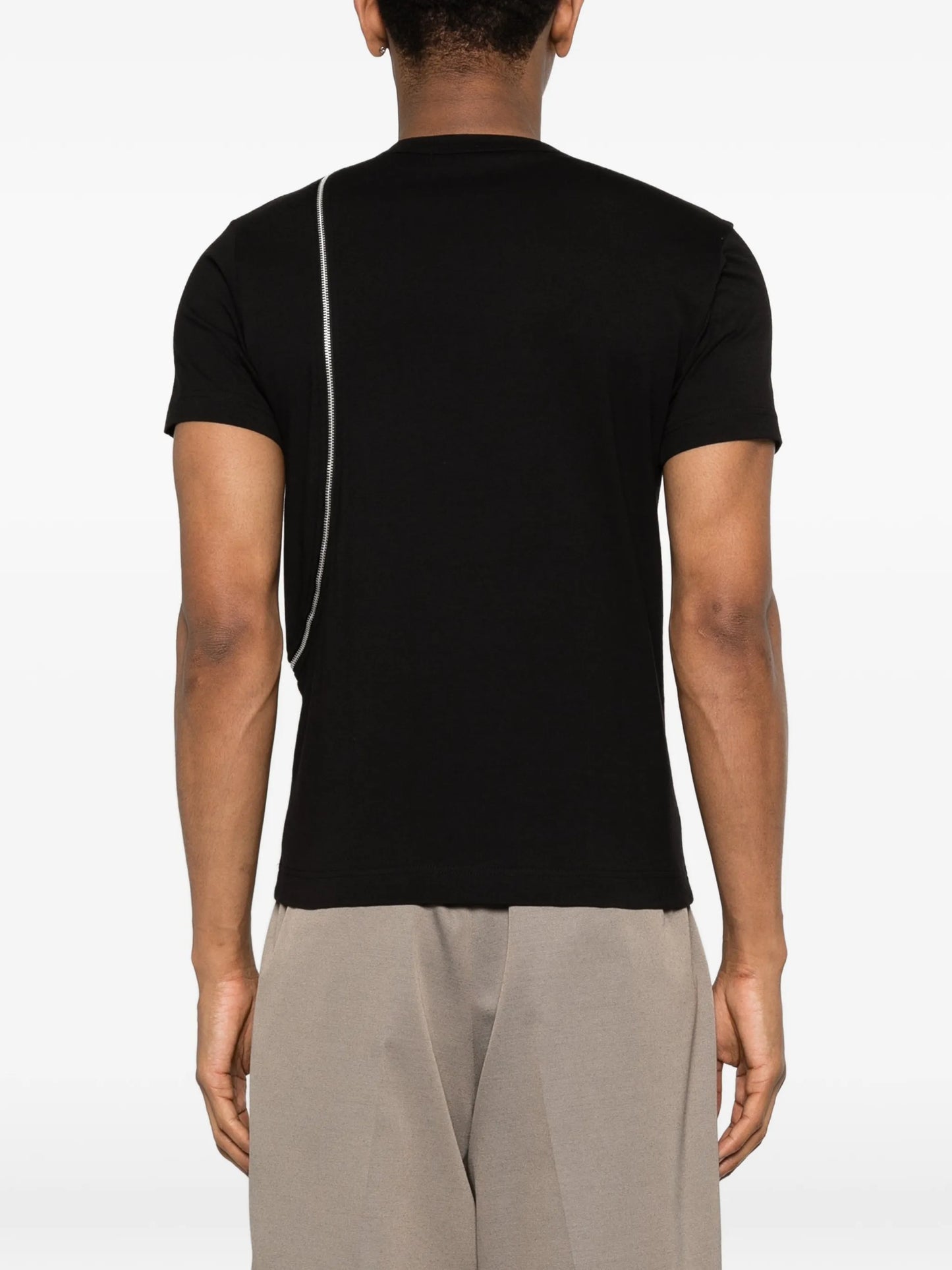 zip knitted T-shirt
