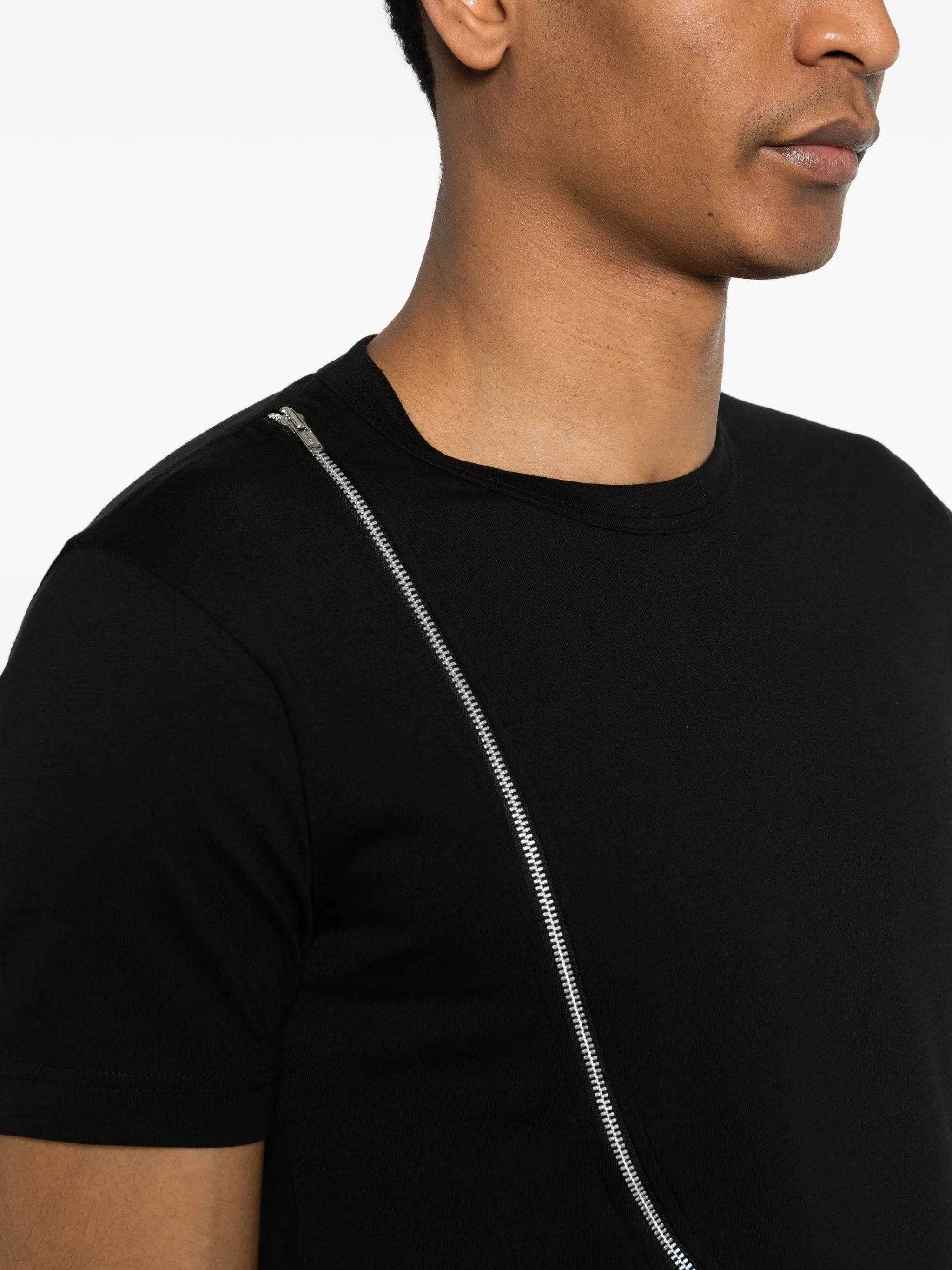 zip knitted T-shirt